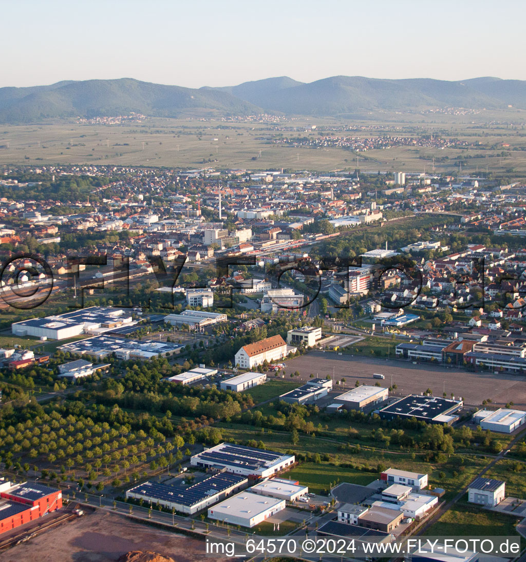 Quartier Queichheim in Landau in der Pfalz dans le département Rhénanie-Palatinat, Allemagne d'en haut