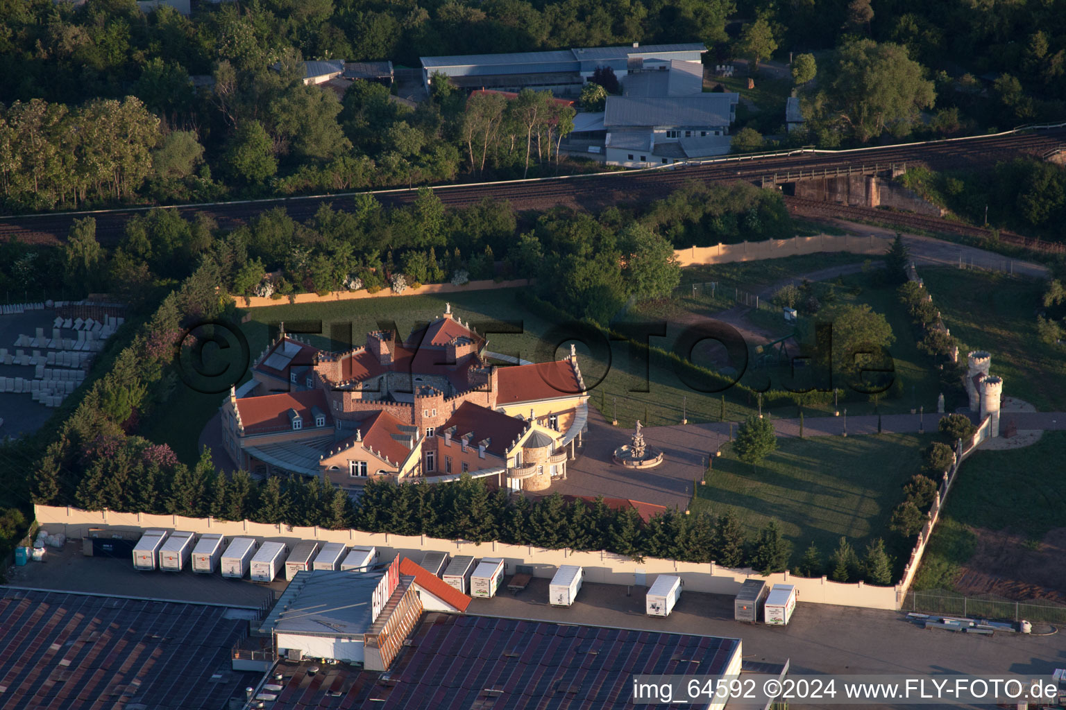 Landau in der Pfalz dans le département Rhénanie-Palatinat, Allemagne depuis l'avion