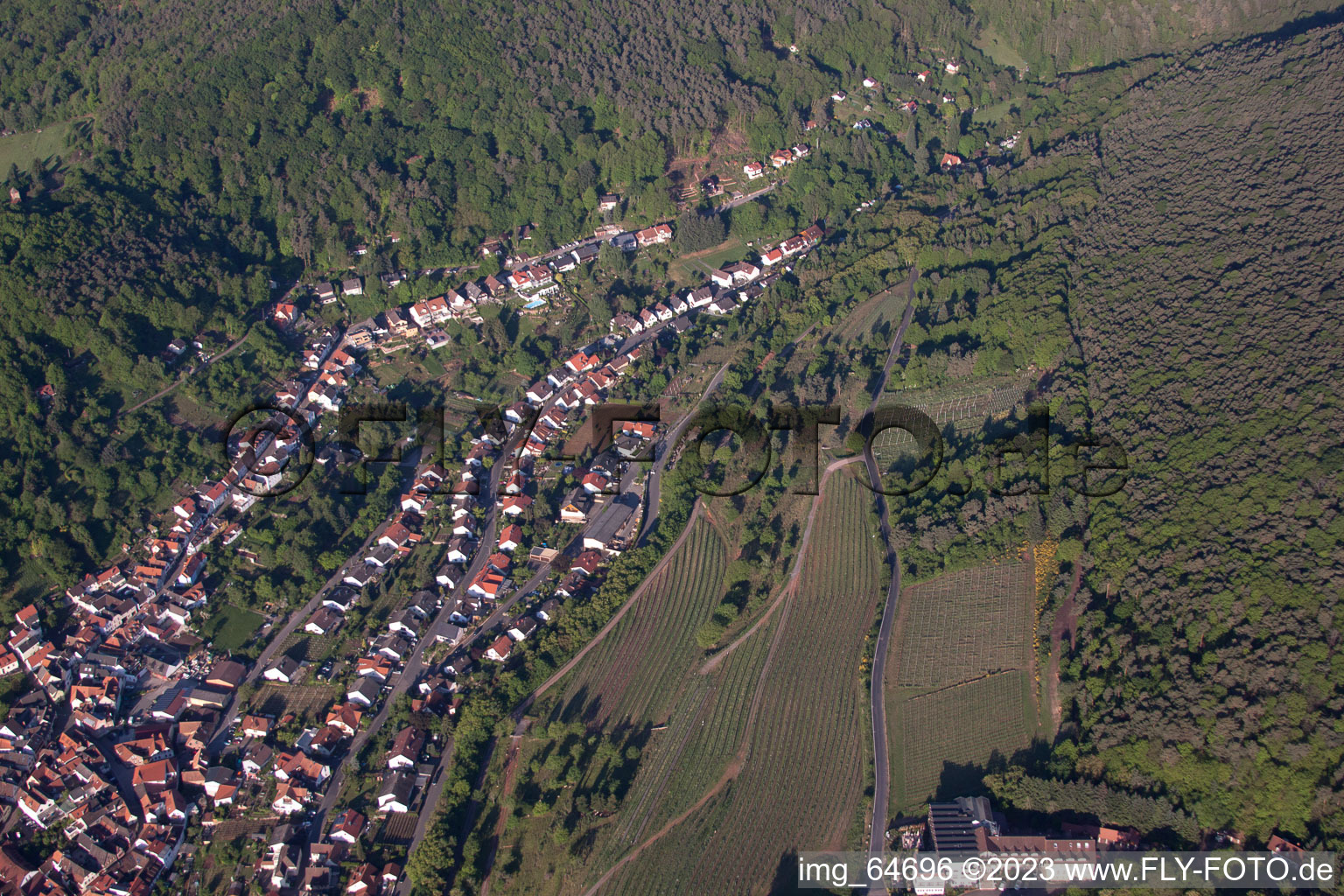 Image drone de Sankt Martin dans le département Rhénanie-Palatinat, Allemagne
