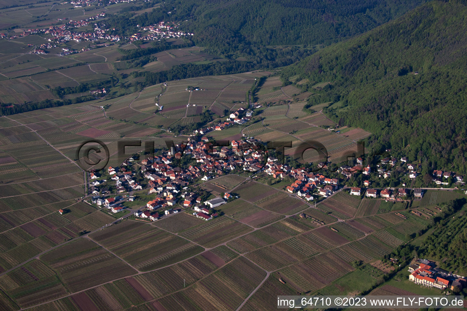 Rhodt unter Rietburg dans le département Rhénanie-Palatinat, Allemagne d'en haut