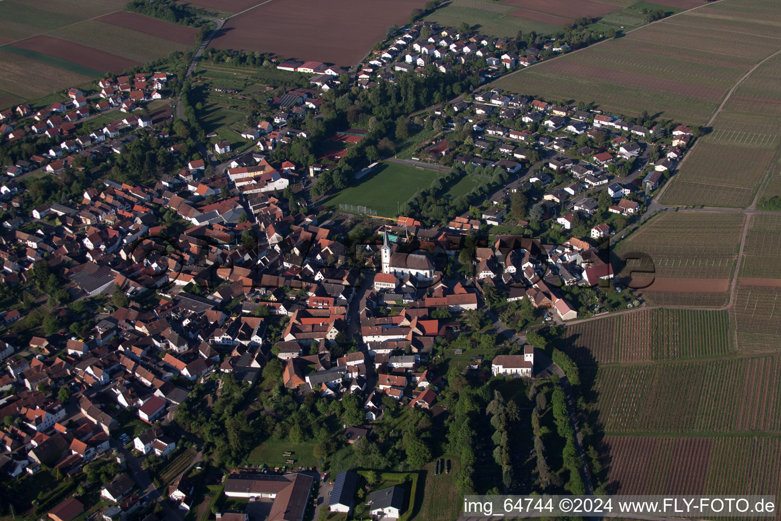 Enregistrement par drone de Quartier Mörzheim in Landau in der Pfalz dans le département Rhénanie-Palatinat, Allemagne