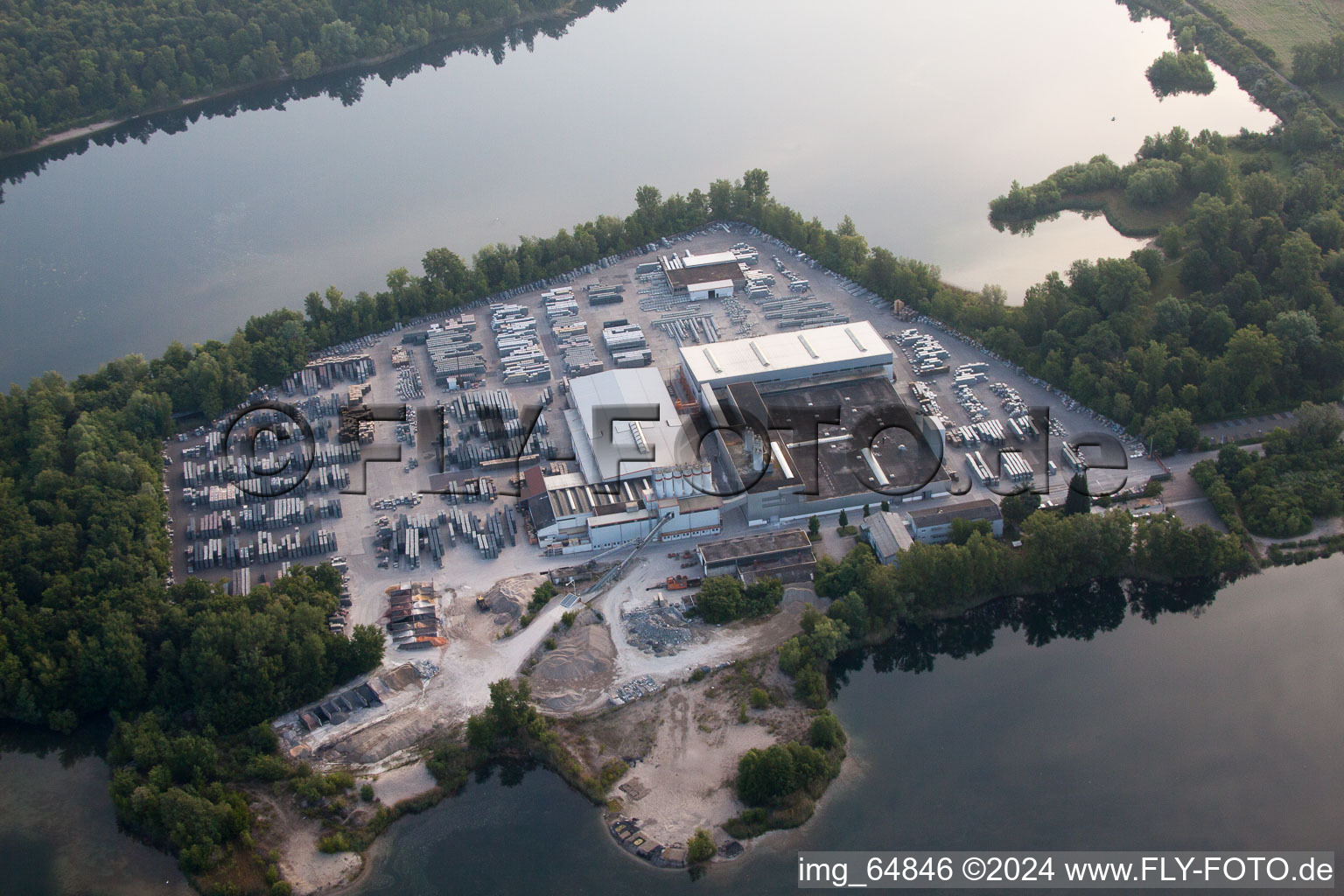 Vue aérienne de Lithonplus à le quartier Eggenstein in Eggenstein-Leopoldshafen dans le département Bade-Wurtemberg, Allemagne