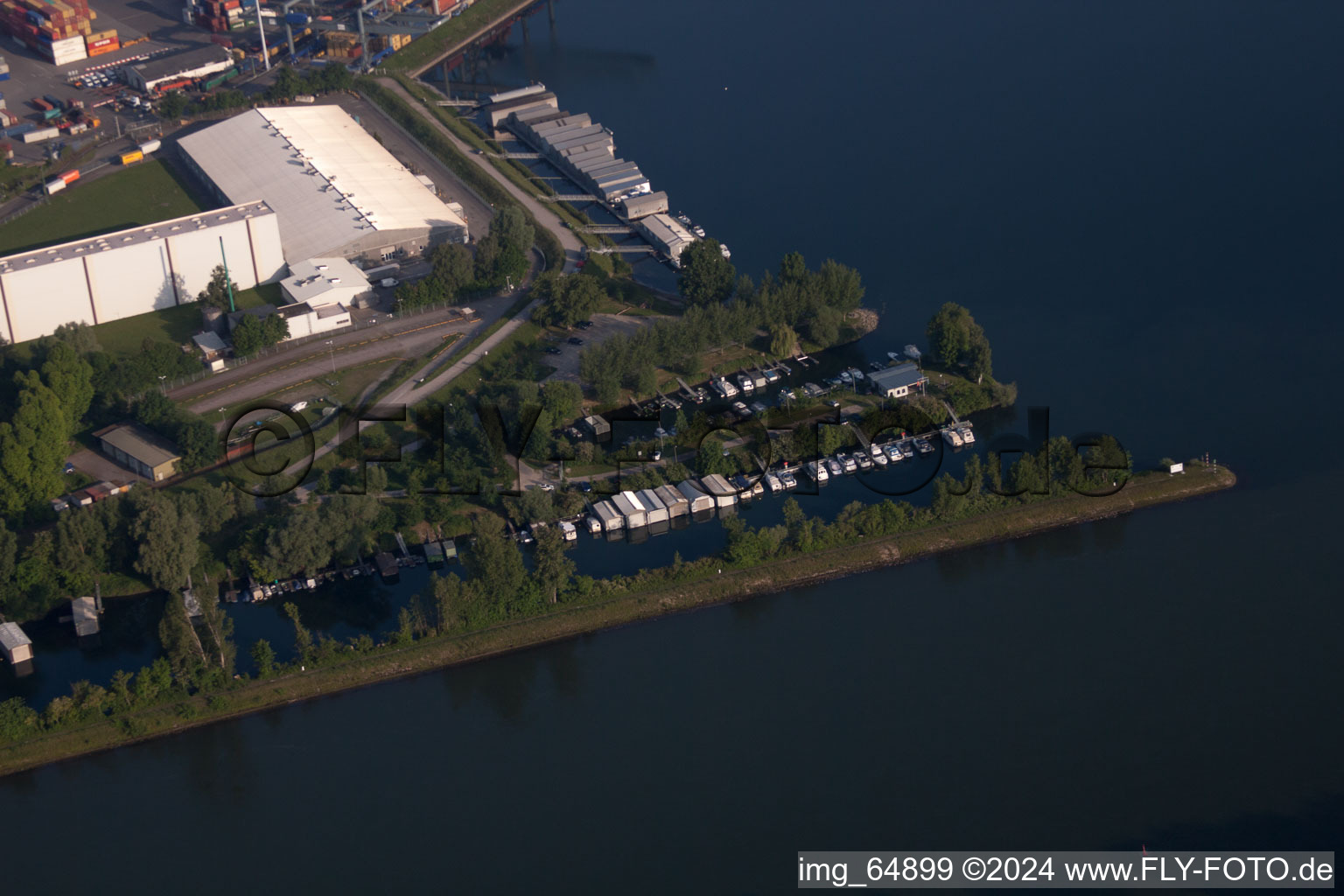 Image drone de Germersheim dans le département Rhénanie-Palatinat, Allemagne