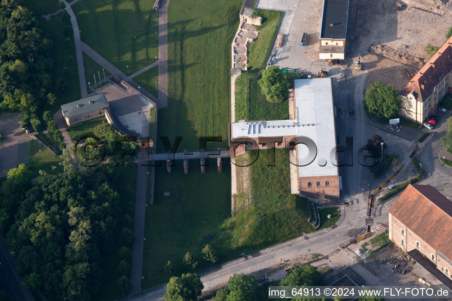 Image drone de Germersheim dans le département Rhénanie-Palatinat, Allemagne