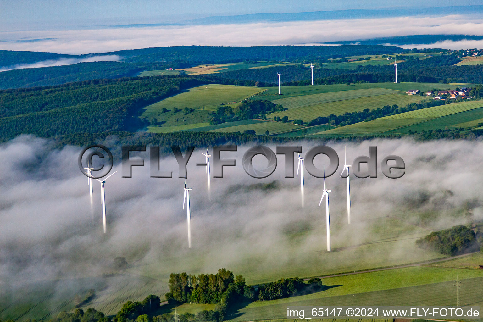 Vue aérienne de Parc éolien Fürstenau à le quartier Fürstenau in Höxter dans le département Rhénanie du Nord-Westphalie, Allemagne