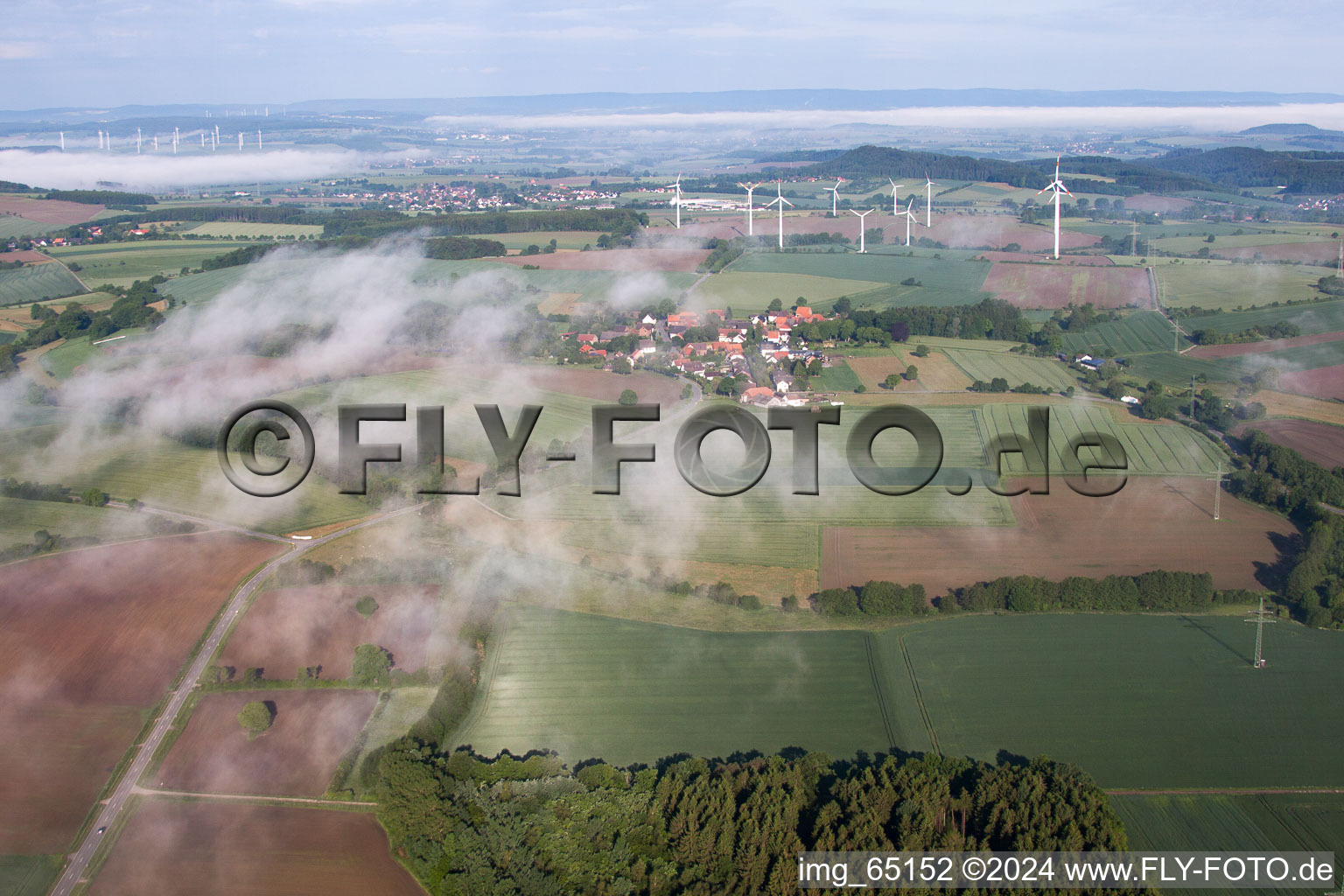 Vue aérienne de Hohehaus dans le département Rhénanie du Nord-Westphalie, Allemagne