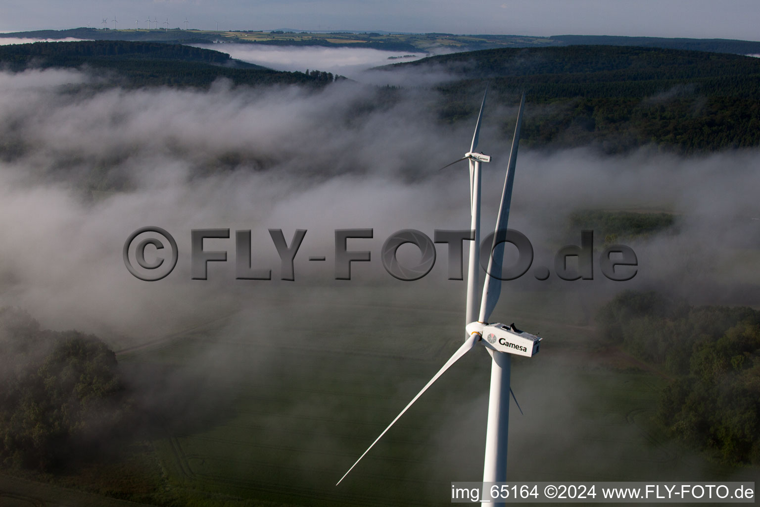 Hohehaus dans le département Rhénanie du Nord-Westphalie, Allemagne depuis l'avion