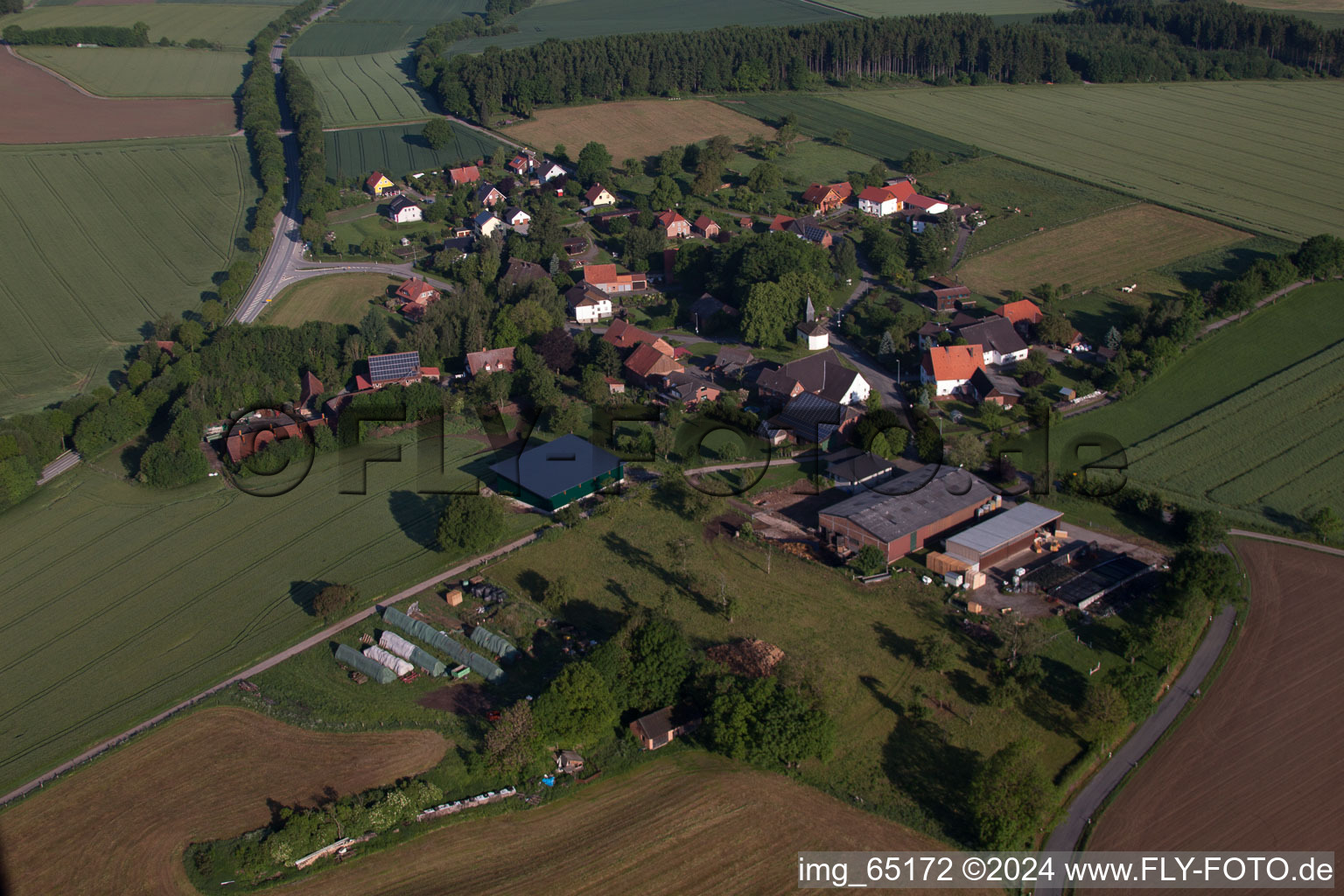 Hohehaus dans le département Rhénanie du Nord-Westphalie, Allemagne vue du ciel