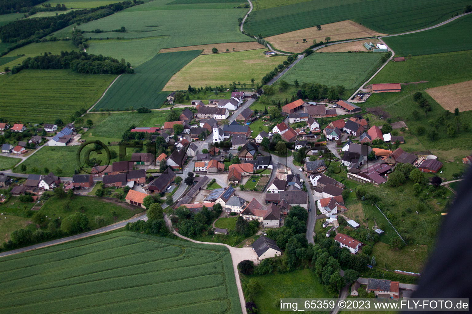 Vue aérienne de Drenke dans le département Rhénanie du Nord-Westphalie, Allemagne