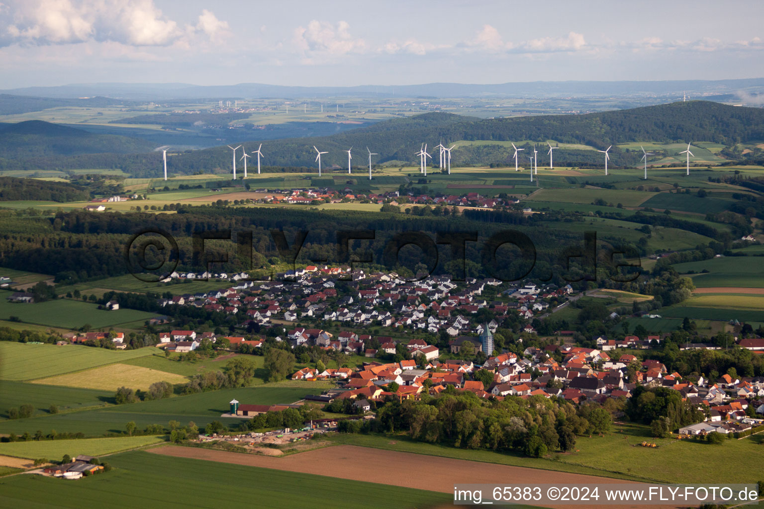 Vue aérienne de Bühne dans le département Rhénanie du Nord-Westphalie, Allemagne