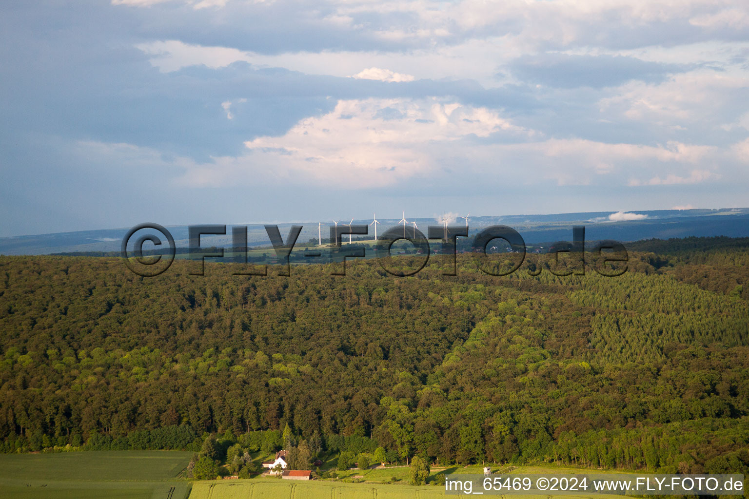 Vue aérienne de Bökendorf dans le département Rhénanie du Nord-Westphalie, Allemagne