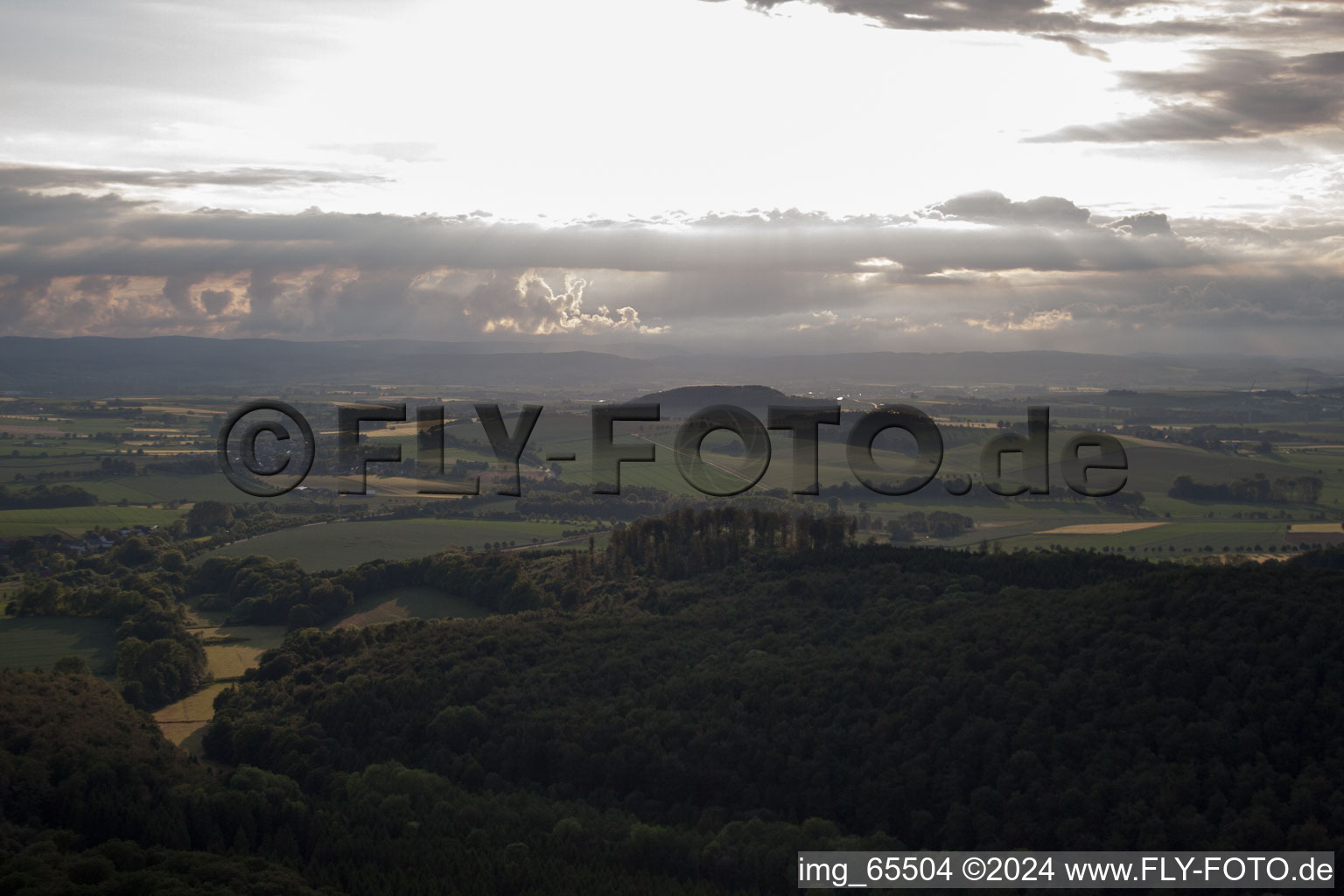 Vue aérienne de Kleinenbreden dans le département Rhénanie du Nord-Westphalie, Allemagne