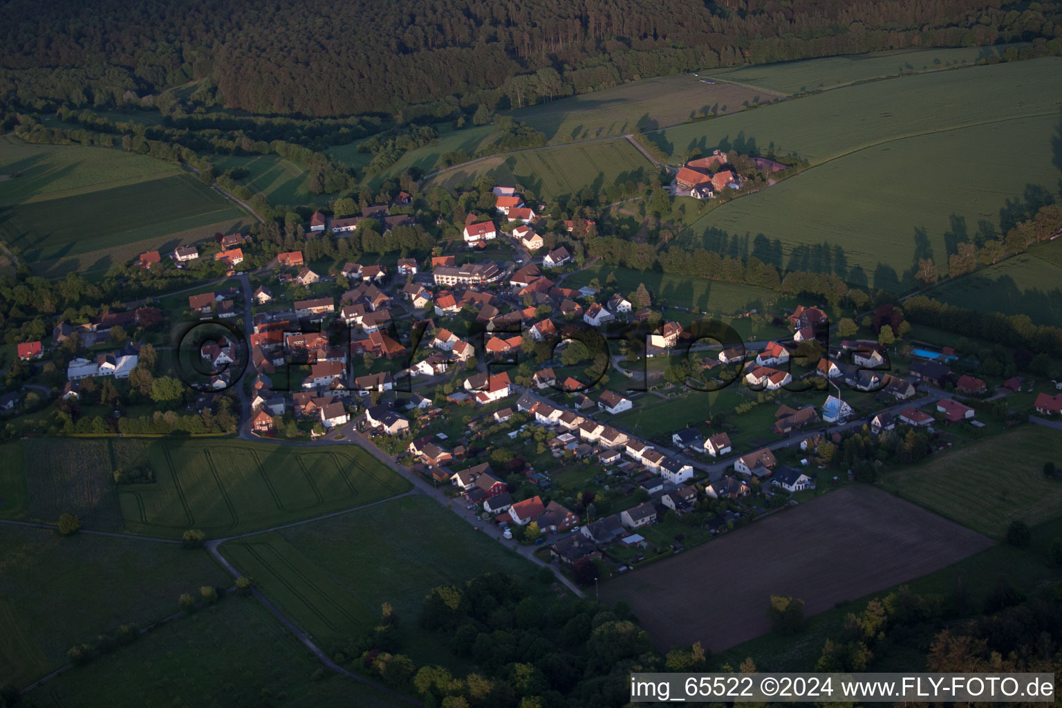 Vue aérienne de Hummersen dans le département Rhénanie du Nord-Westphalie, Allemagne