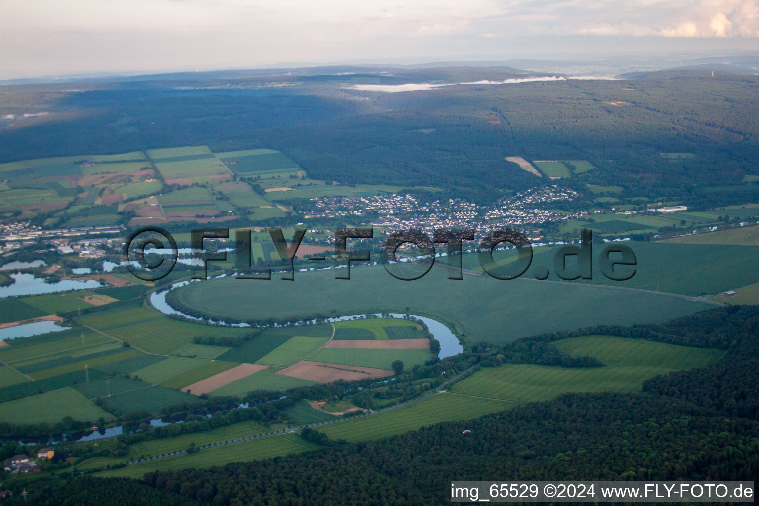 Image drone de Holzminden dans le département Basse-Saxe, Allemagne