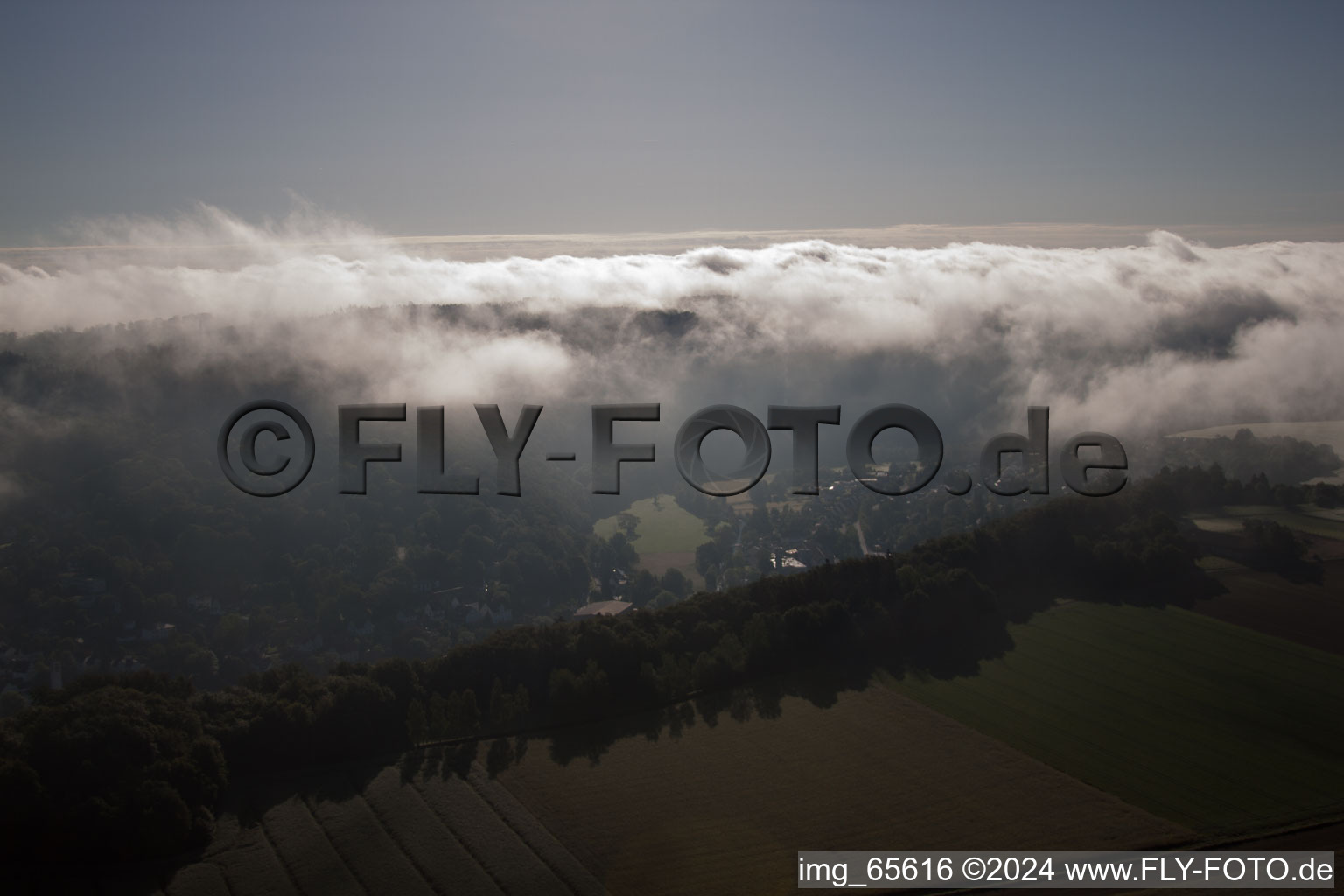 Bad Karlshafen dans le département Hesse, Allemagne vue du ciel