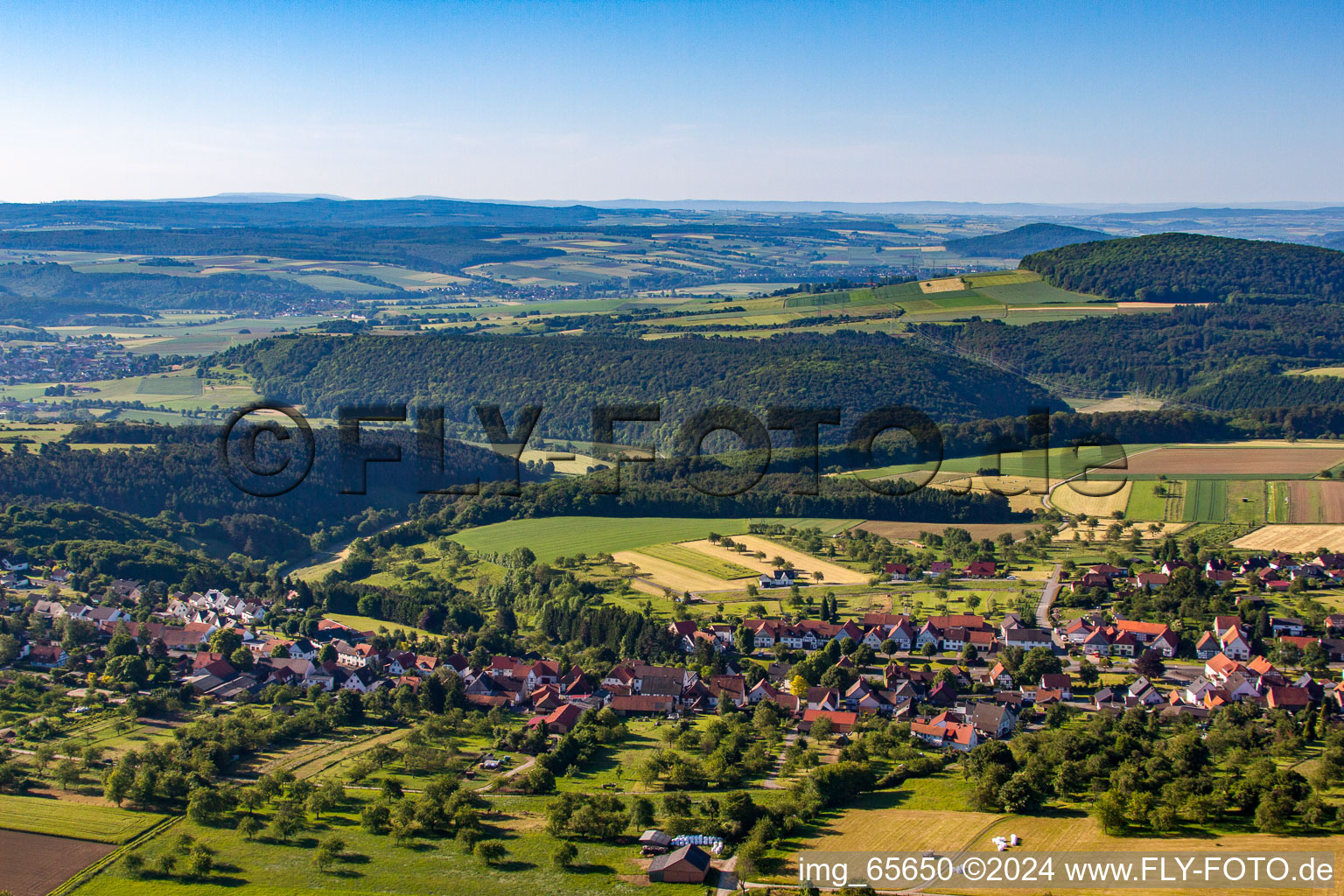 Photographie aérienne de Quartier Langenthal in Trendelburg dans le département Hesse, Allemagne