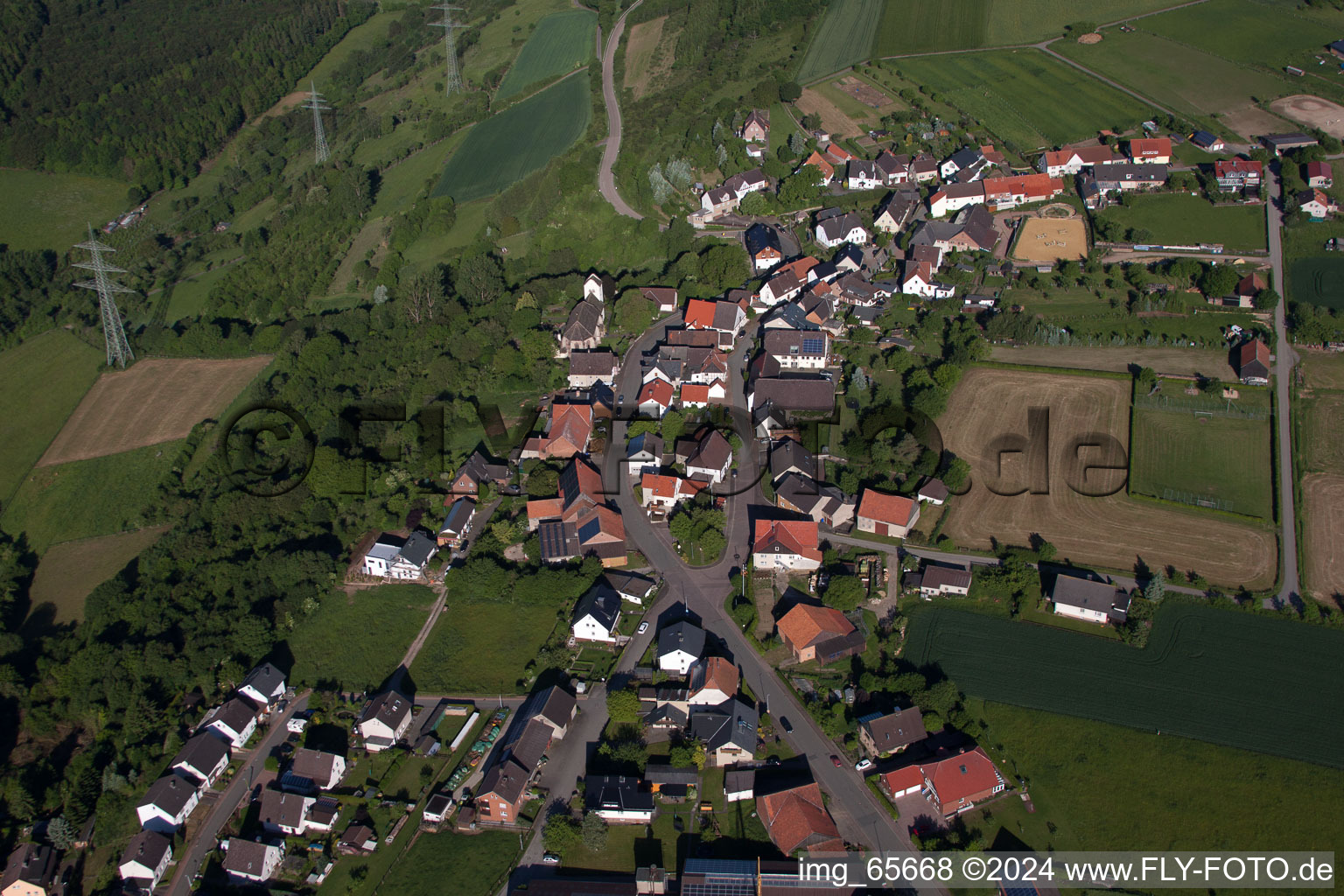 Vue aérienne de Jakobsberg dans le département Rhénanie du Nord-Westphalie, Allemagne