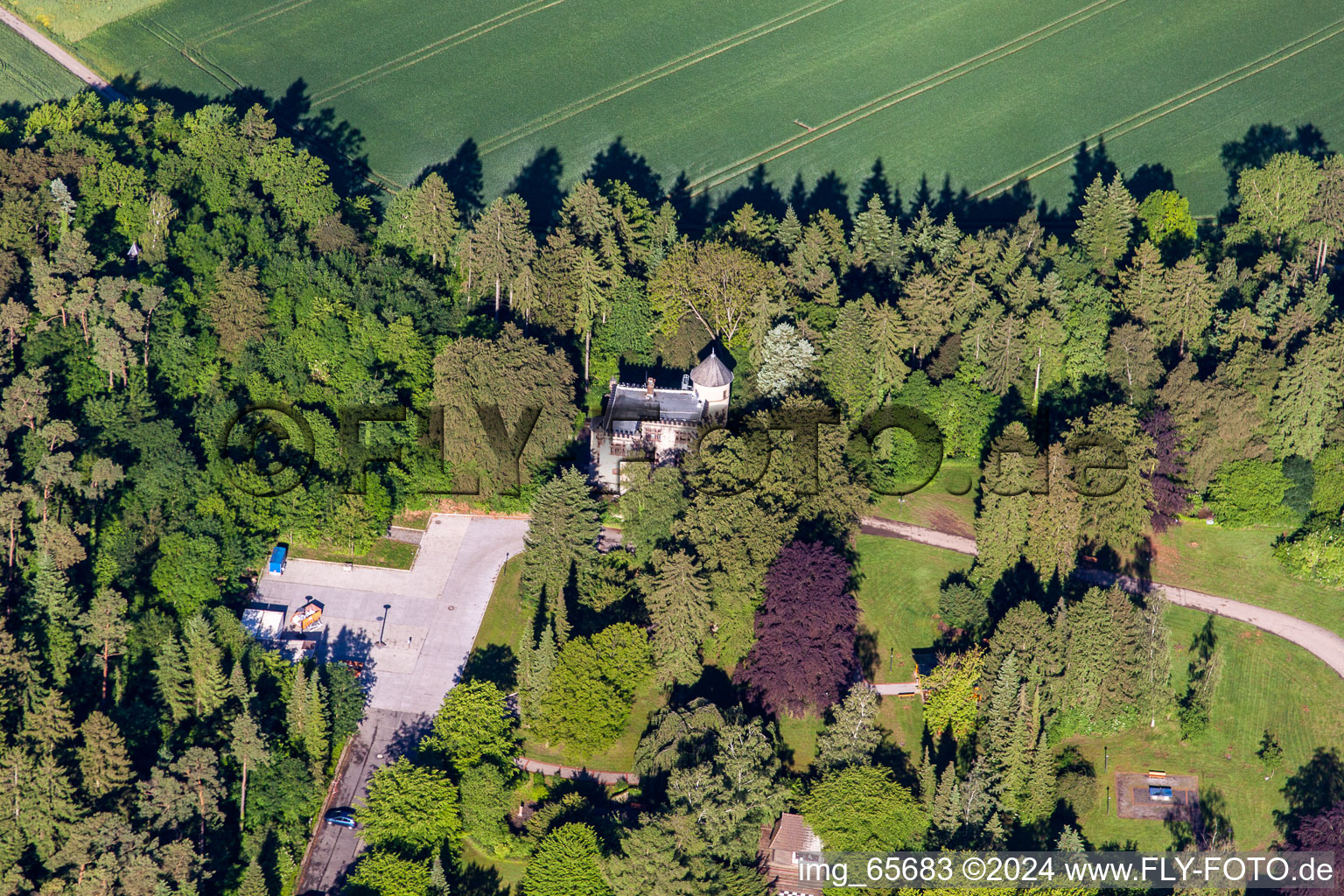 Drenke dans le département Rhénanie du Nord-Westphalie, Allemagne vue d'en haut