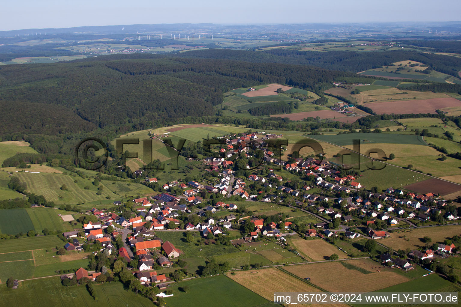 Vue aérienne de Quartier Bosseborn in Höxter dans le département Rhénanie du Nord-Westphalie, Allemagne