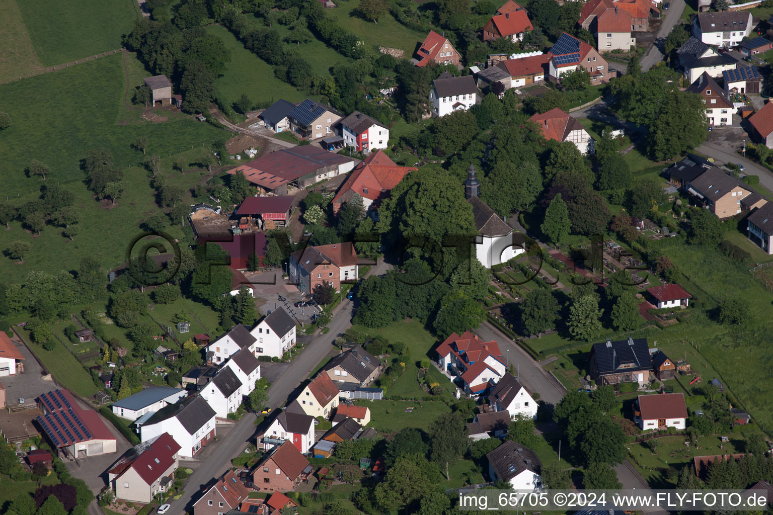 Vue oblique de Quartier Bosseborn in Höxter dans le département Rhénanie du Nord-Westphalie, Allemagne