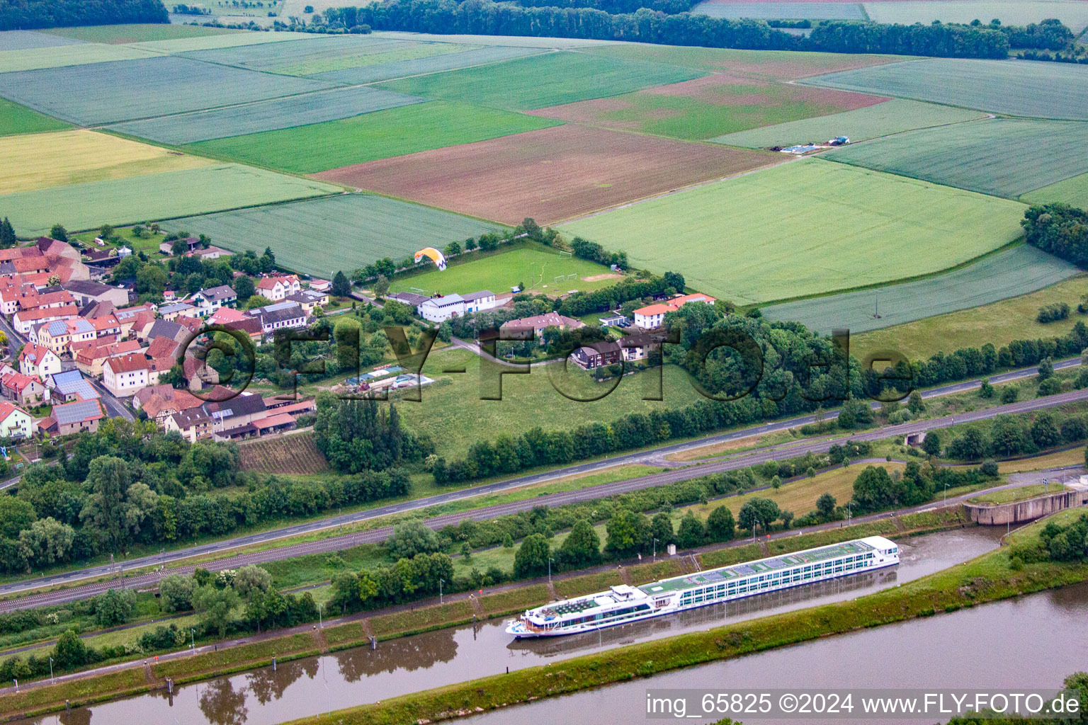 Photographie aérienne de Quartier Ottendorf in Gädheim dans le département Bavière, Allemagne