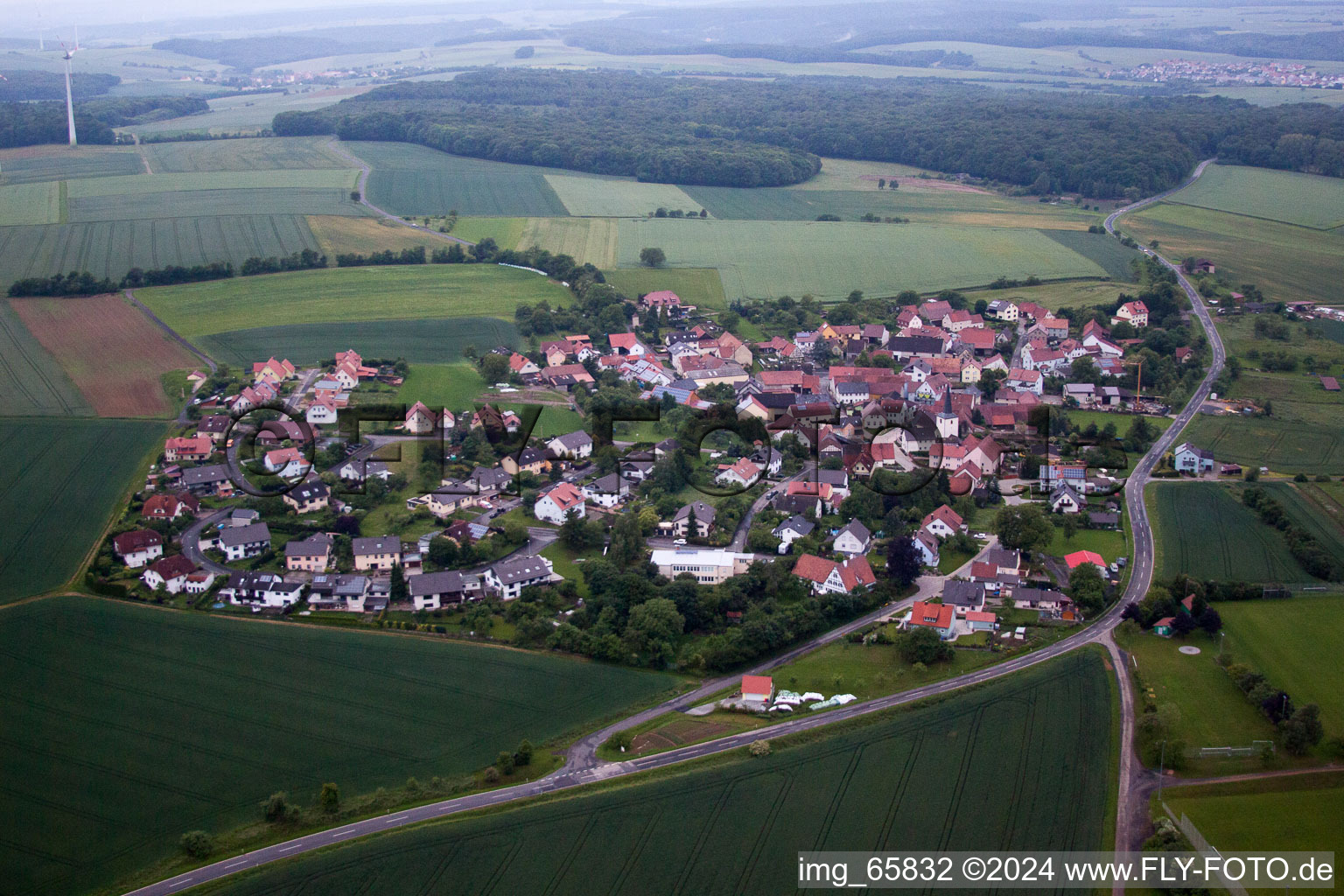 Vue aérienne de Buch dans le département Bade-Wurtemberg, Allemagne