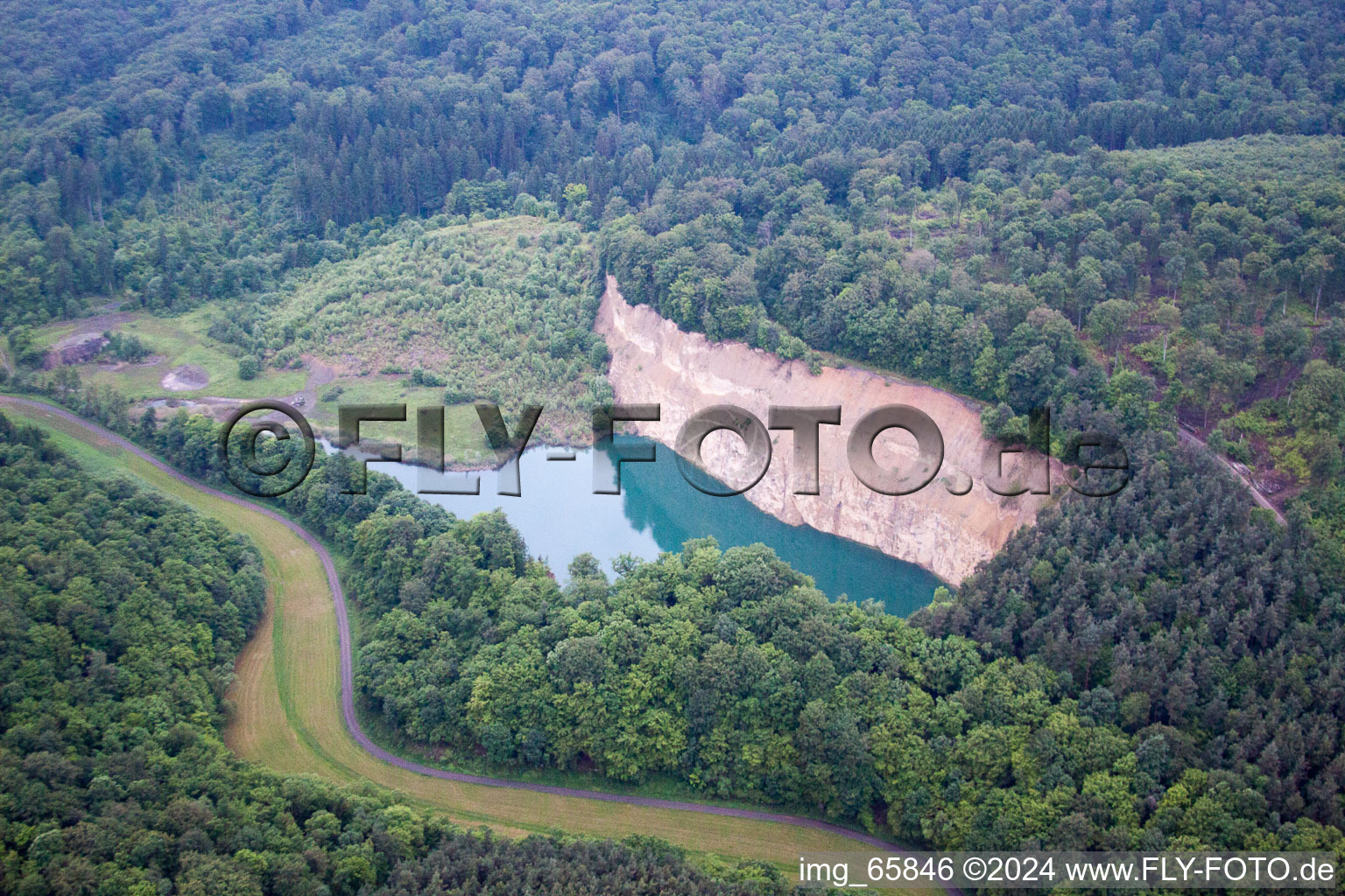 Vue oblique de Schonungen dans le département Bavière, Allemagne