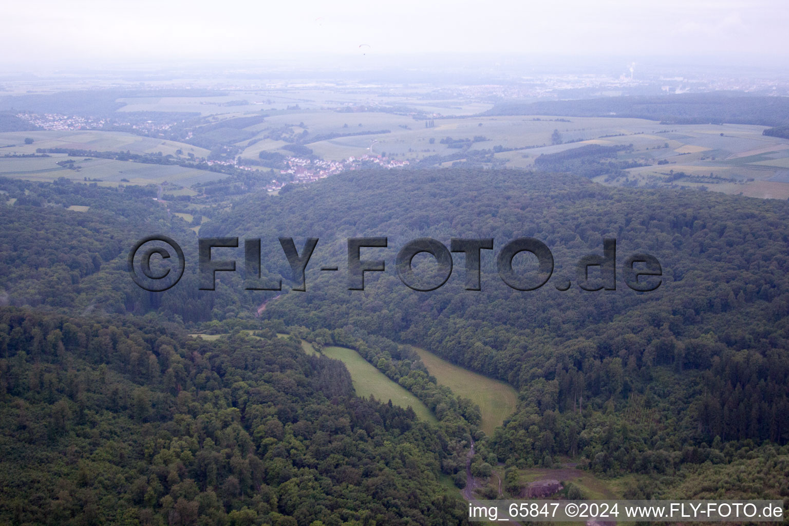 Schonungen dans le département Bavière, Allemagne d'en haut