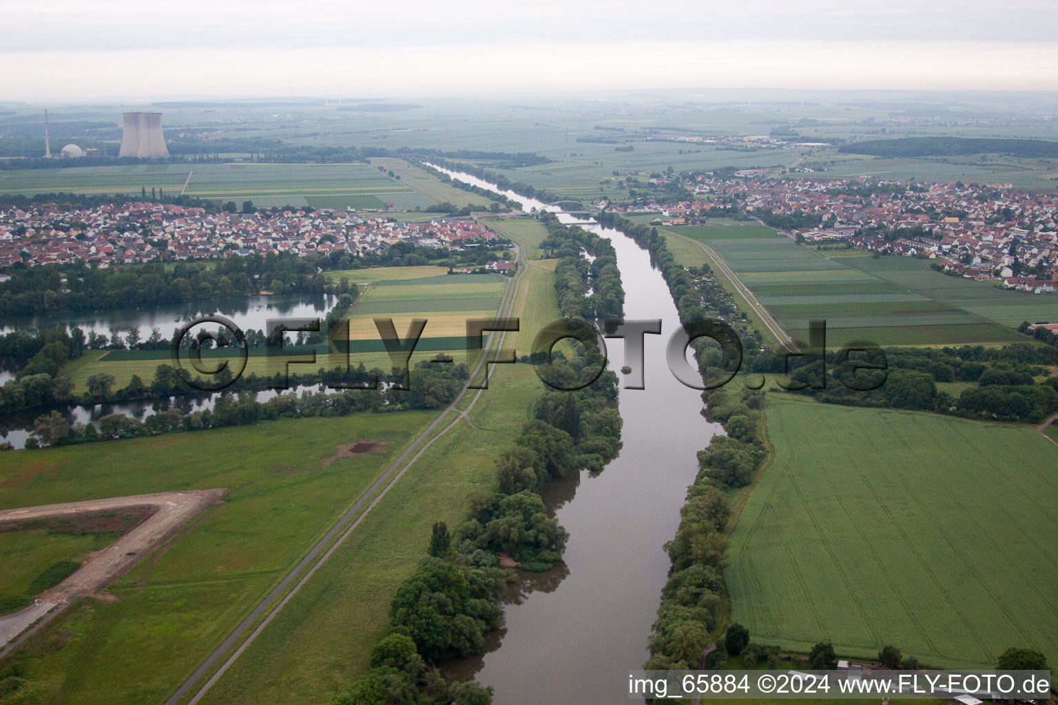 Vue aérienne de Principal vers W à Schweinfurt dans le département Bavière, Allemagne