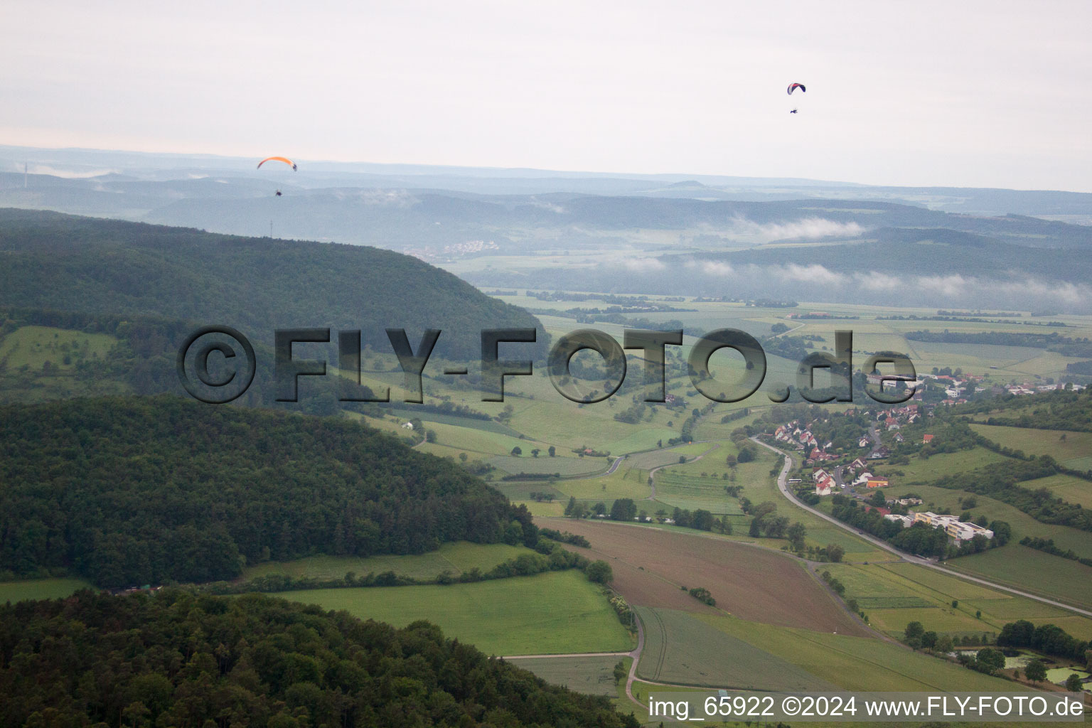 Ramsthal dans le département Bavière, Allemagne vue d'en haut