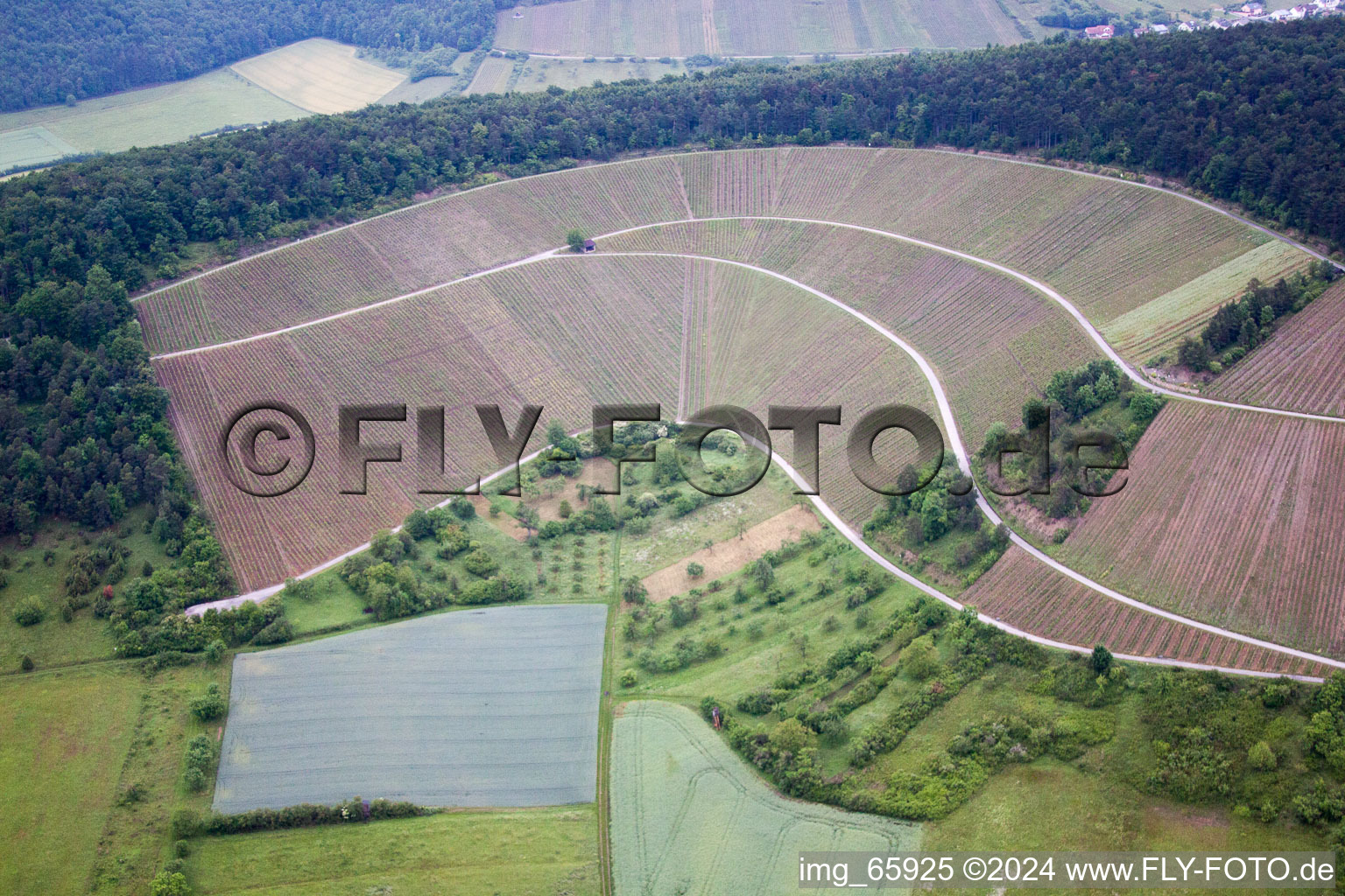 Ramsthal dans le département Bavière, Allemagne depuis l'avion