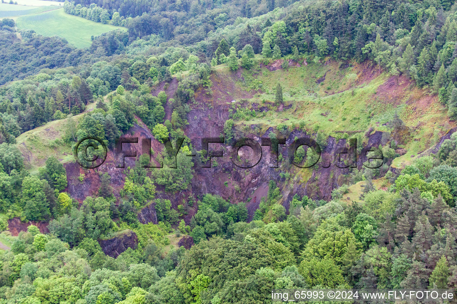 Vue oblique de Morlesau dans le département Bavière, Allemagne