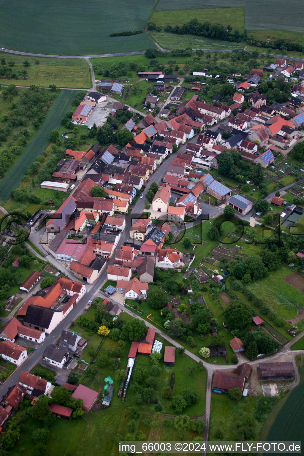 Photographie aérienne de Weyersfeld dans le département Bavière, Allemagne