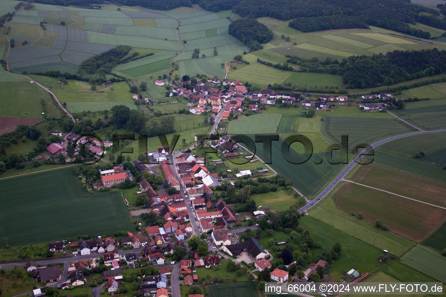 Vue aérienne de Höllrich dans le département Bavière, Allemagne