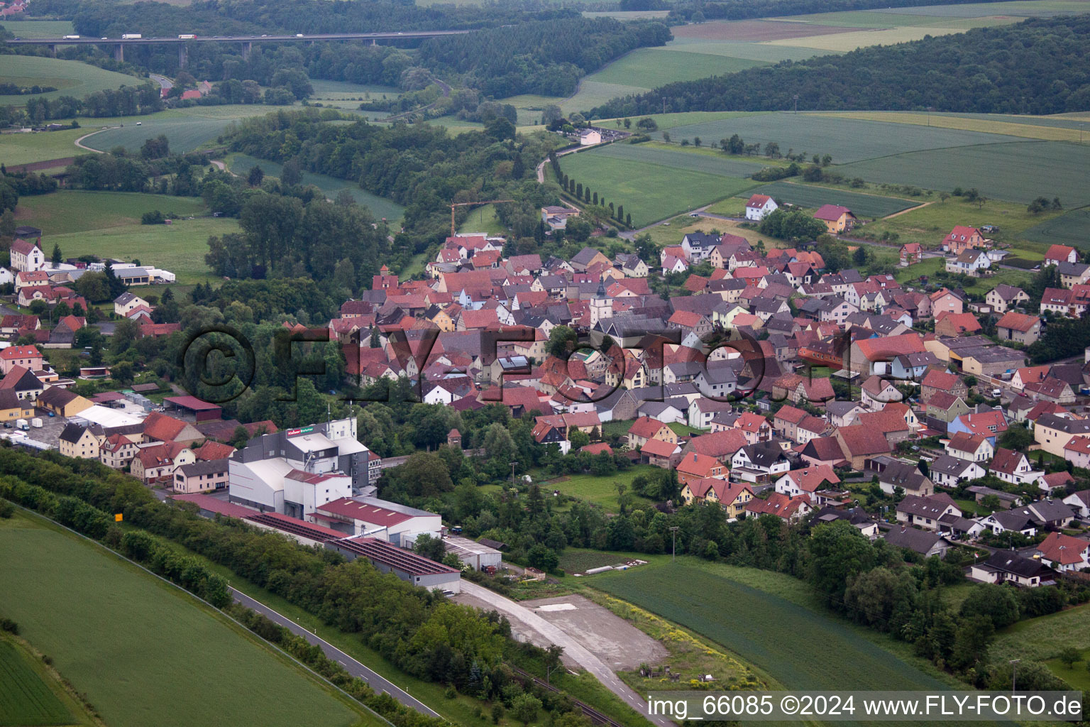 Gänheim dans le département Bavière, Allemagne vue du ciel