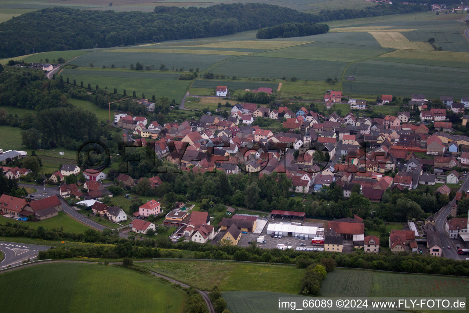 Image drone de Gänheim dans le département Bavière, Allemagne