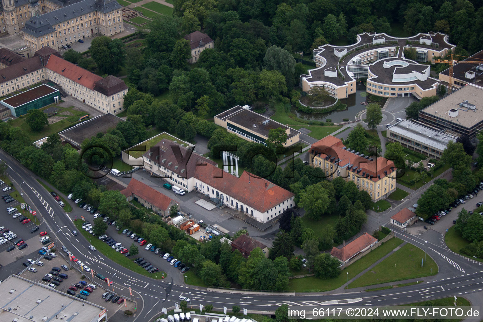 Werneck dans le département Bavière, Allemagne d'un drone