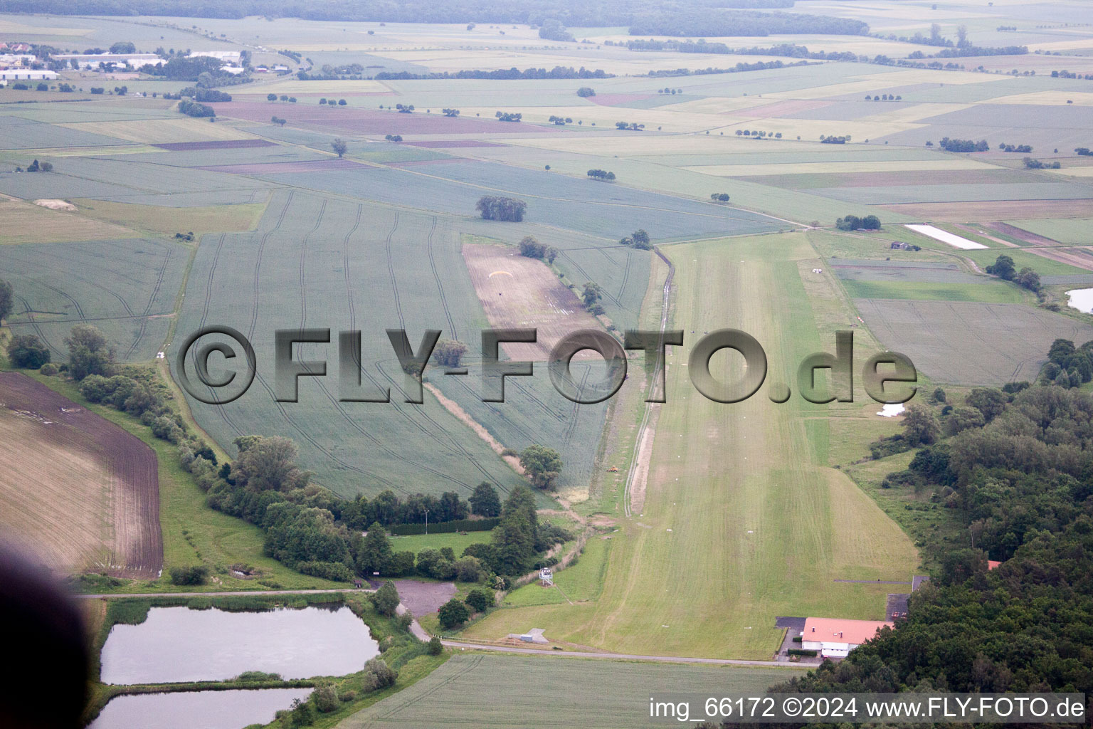 Vue aérienne de En approche EDFS à Schweinfurt dans le département Bavière, Allemagne