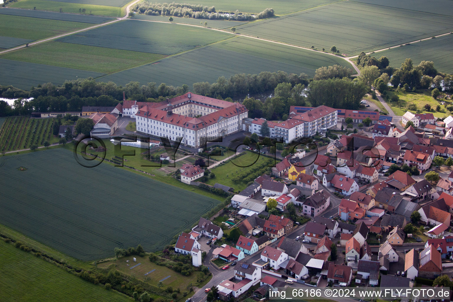 Quartier Heidenfeld in Röthlein dans le département Bavière, Allemagne vue du ciel