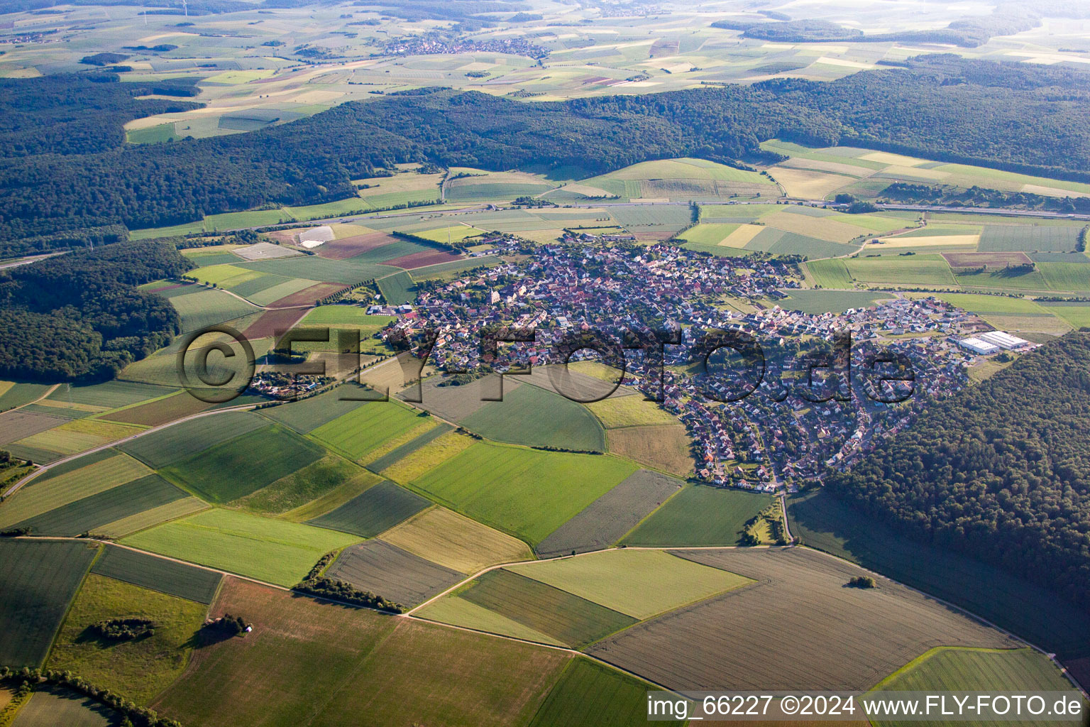 Waldbrunn dans le département Bavière, Allemagne d'en haut