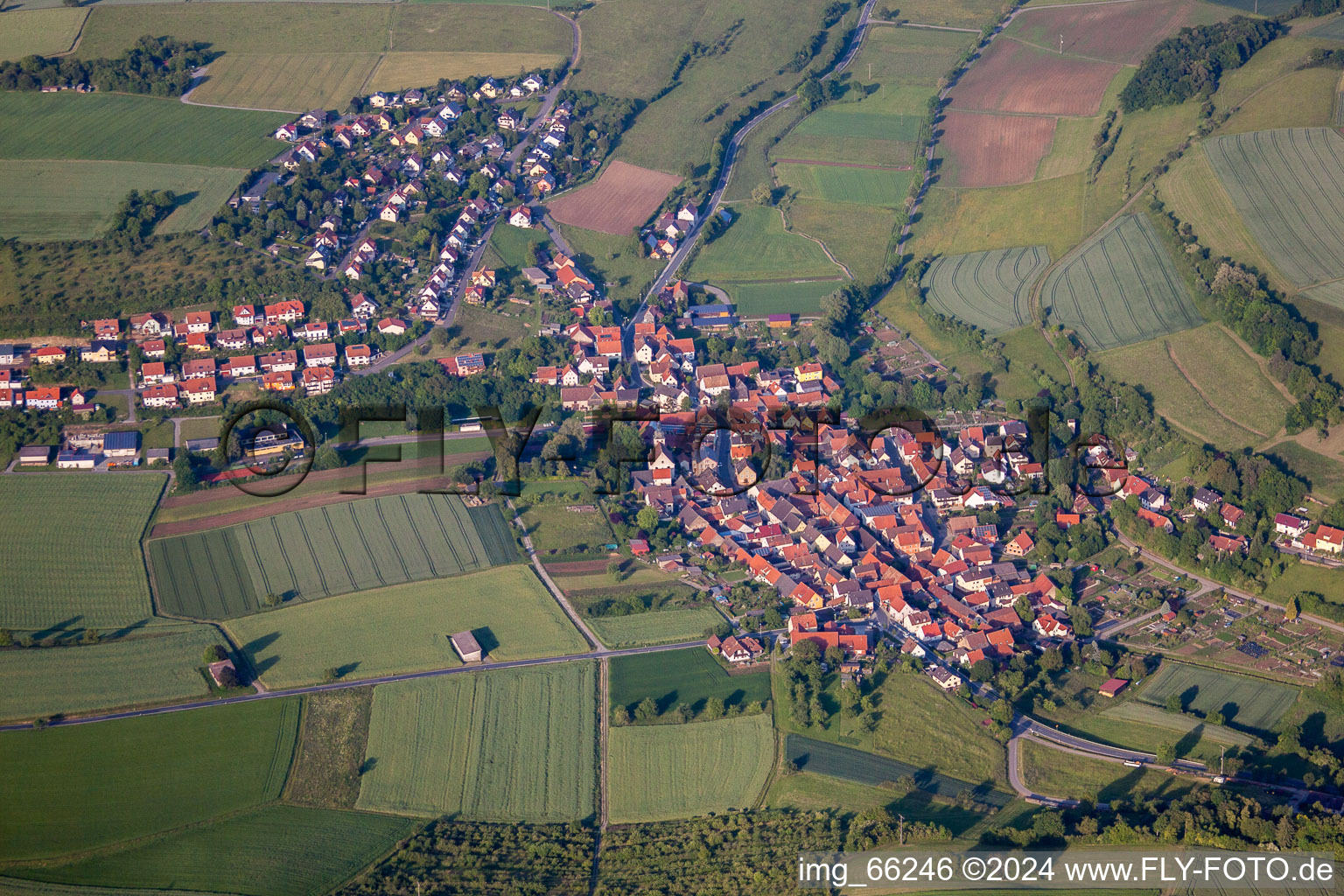 Photographie aérienne de Quartier Unteraltertheim in Altertheim dans le département Bavière, Allemagne