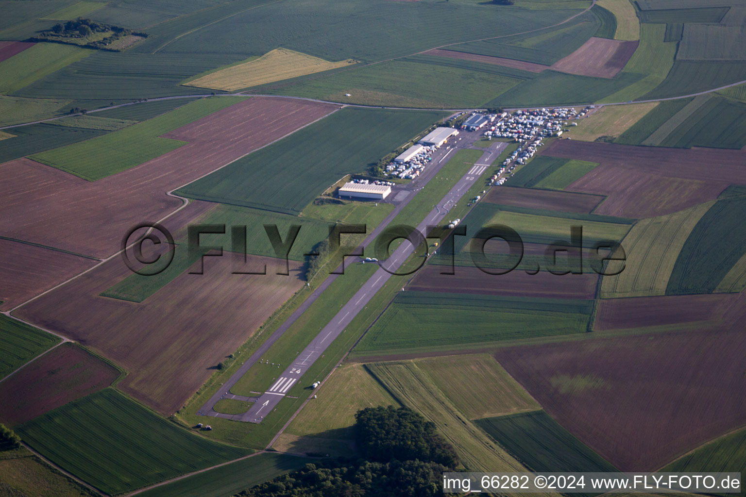 Photographie aérienne de Aérodrome à Walldürn dans le département Bade-Wurtemberg, Allemagne