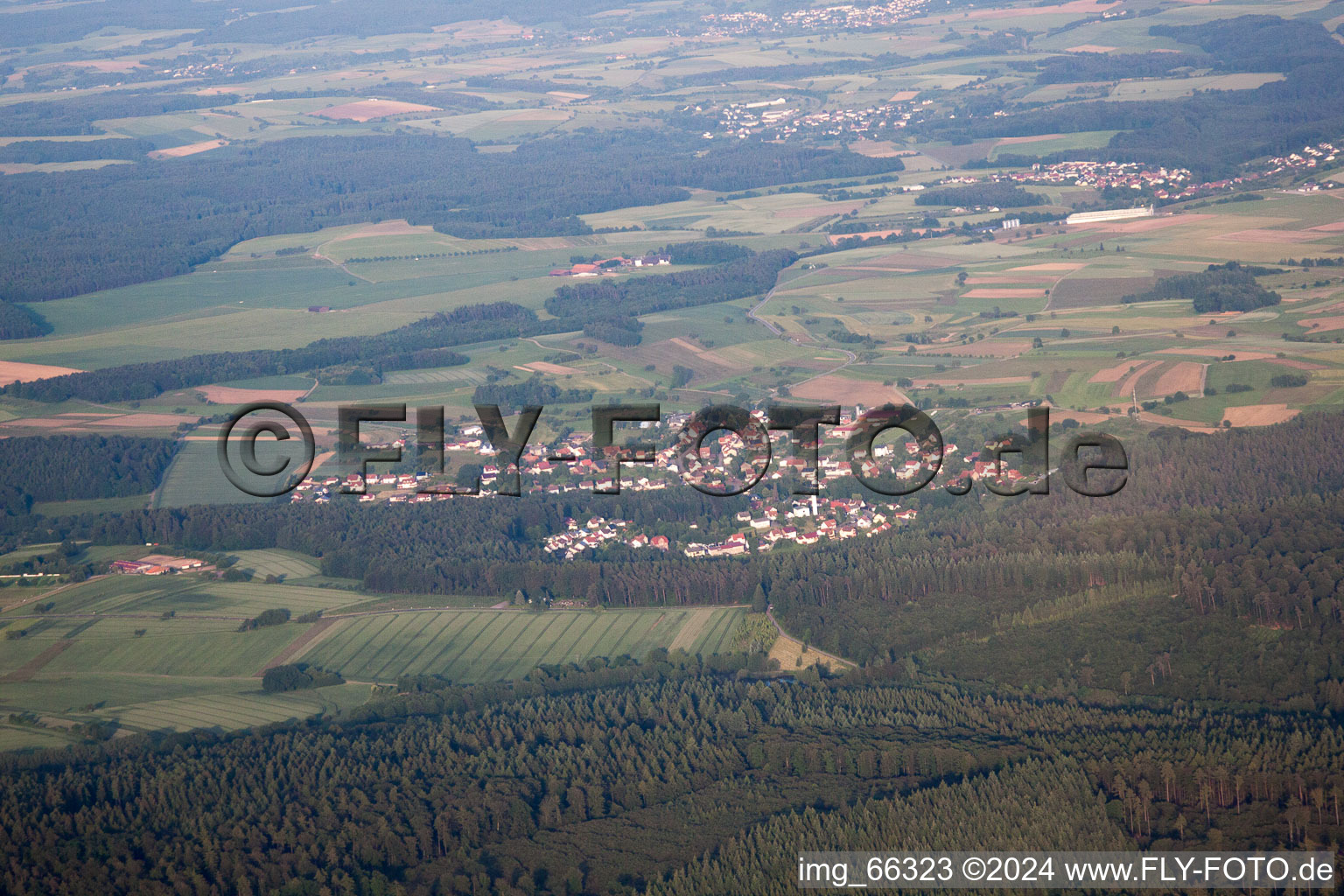 Photographie aérienne de Trienz dans le département Bade-Wurtemberg, Allemagne