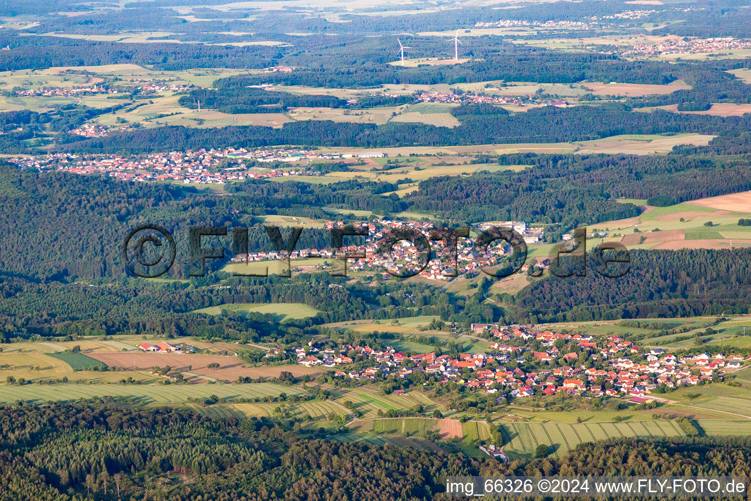 Photographie aérienne de Quartier Krumbach in Limbach dans le département Bade-Wurtemberg, Allemagne