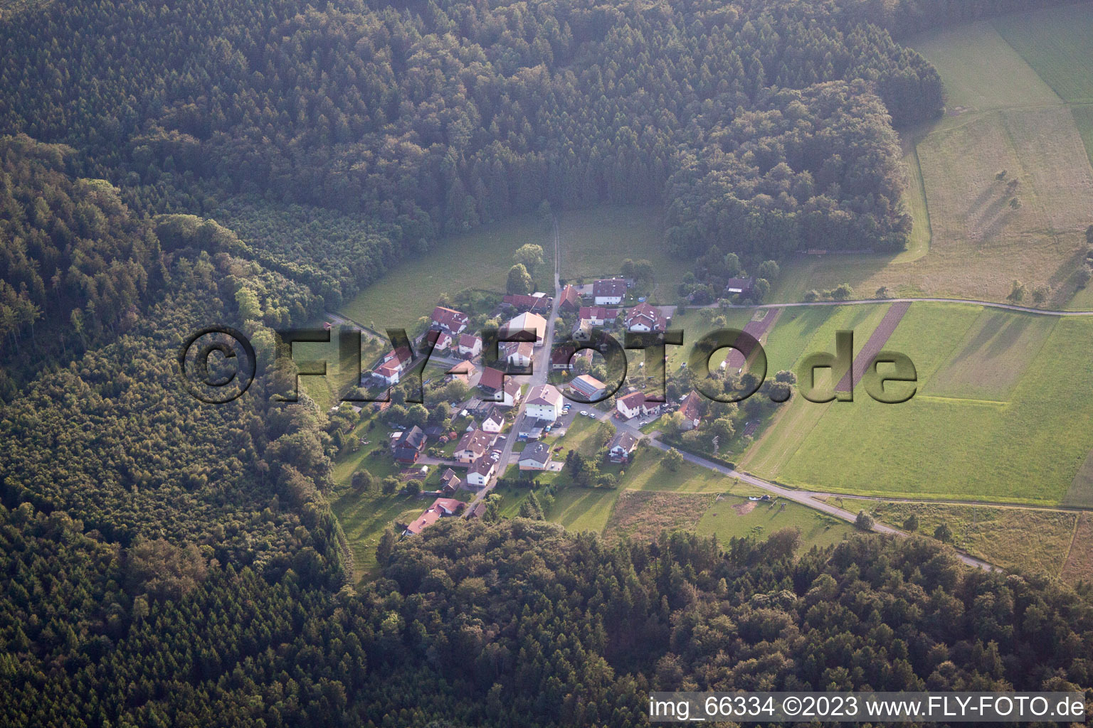 Photographie aérienne de Oberdielbach dans le département Bade-Wurtemberg, Allemagne