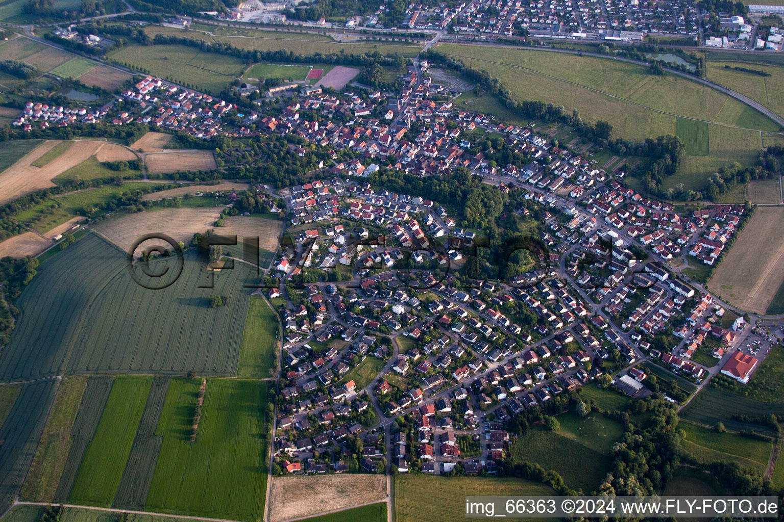 Mauer dans le département Bade-Wurtemberg, Allemagne d'en haut