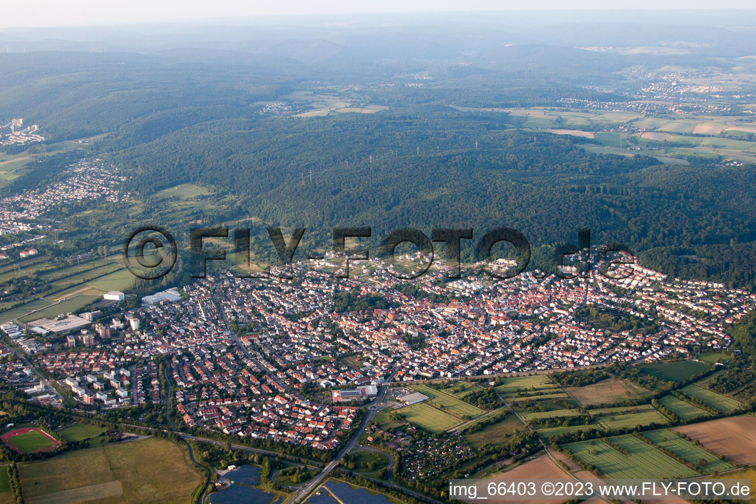 Image drone de Nußloch dans le département Bade-Wurtemberg, Allemagne