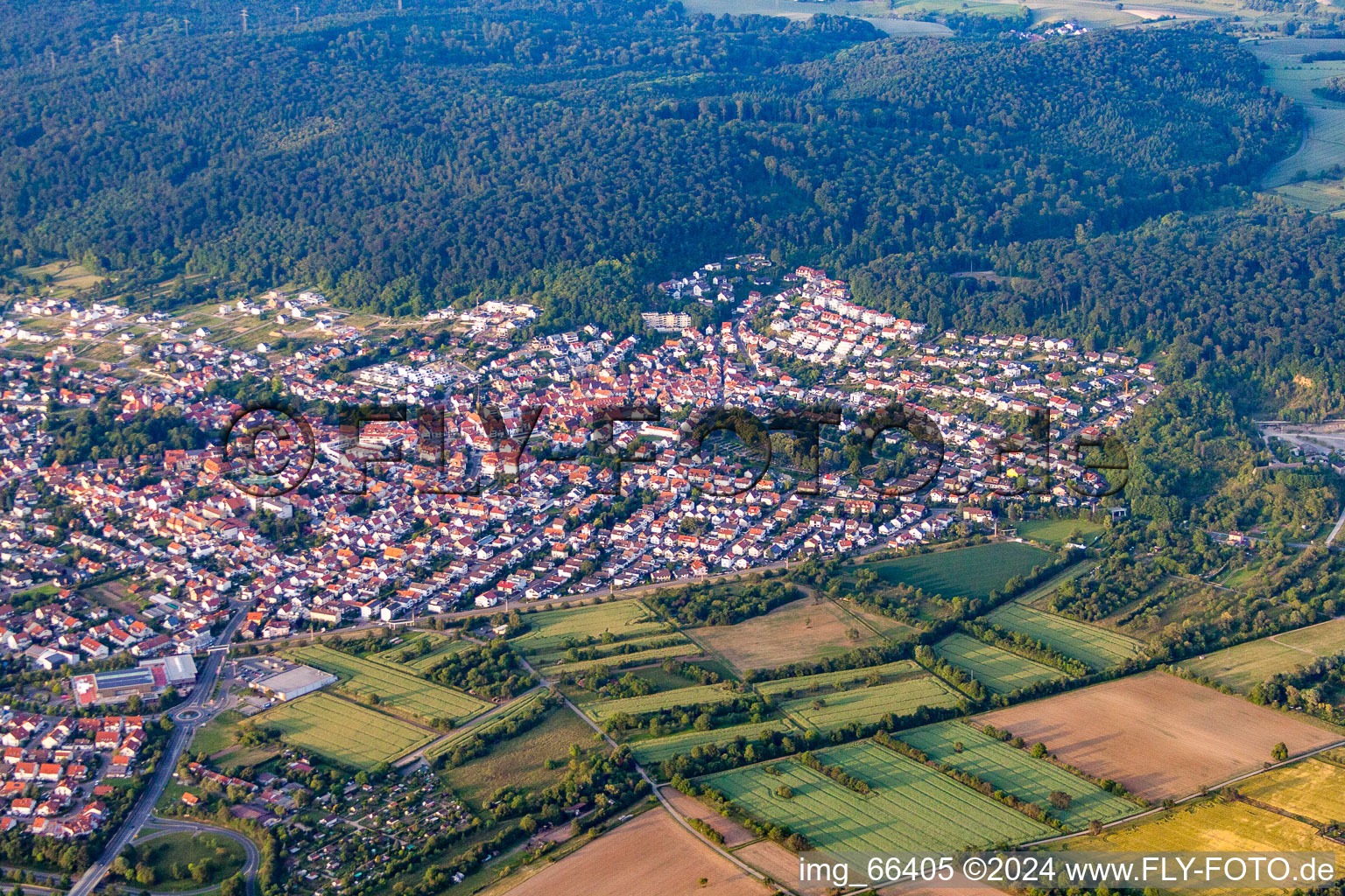 Photographie aérienne de Du sud-ouest à Nußloch dans le département Bade-Wurtemberg, Allemagne