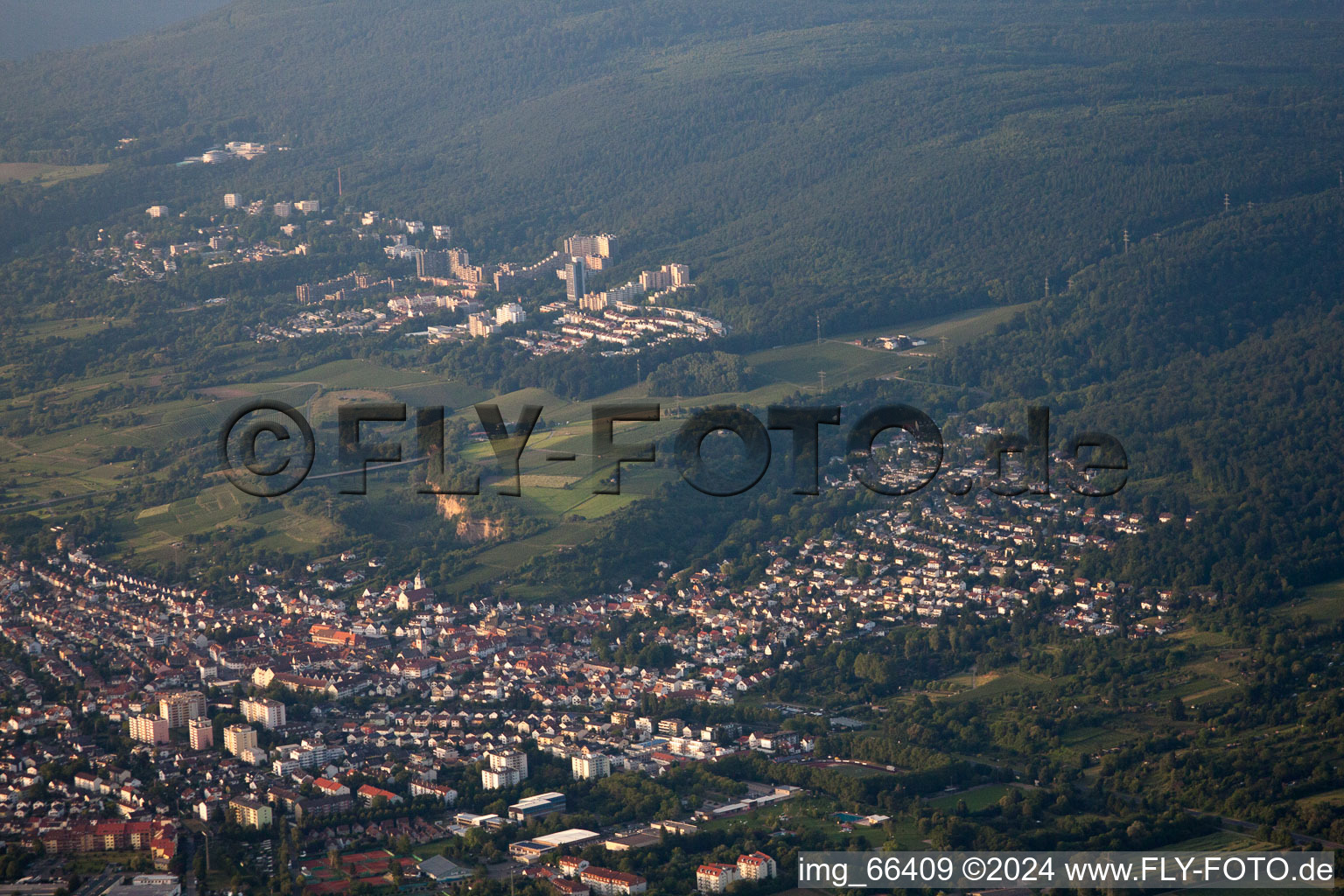 Vue aérienne de HD Emmertsgrund à Leimen dans le département Bade-Wurtemberg, Allemagne