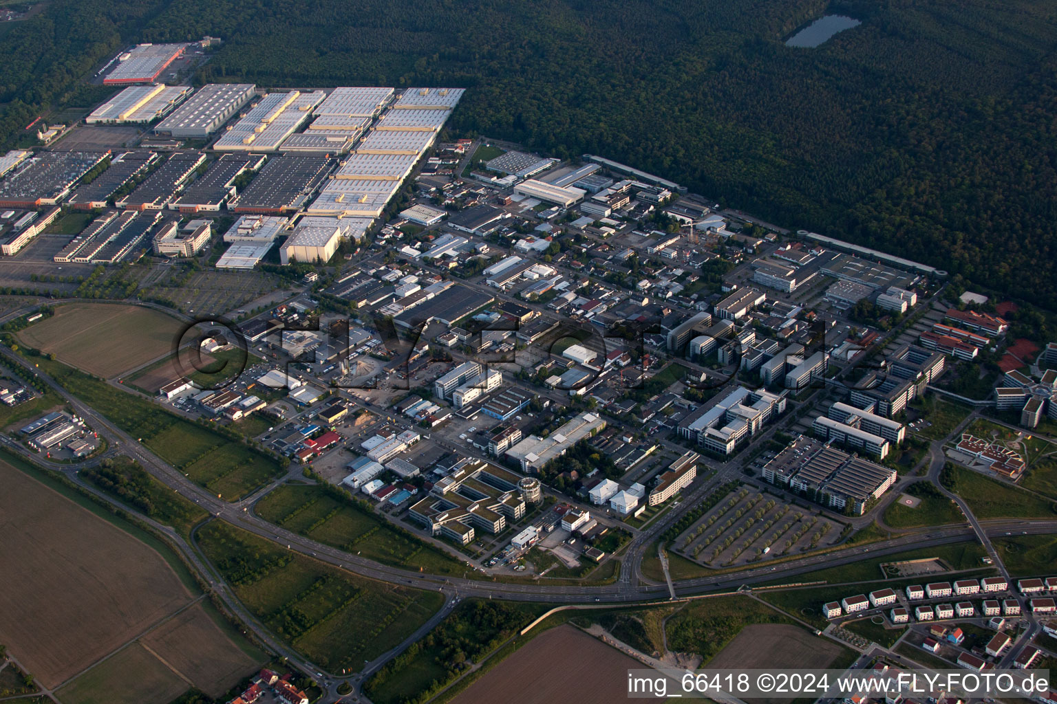 Walldorf dans le département Bade-Wurtemberg, Allemagne d'en haut